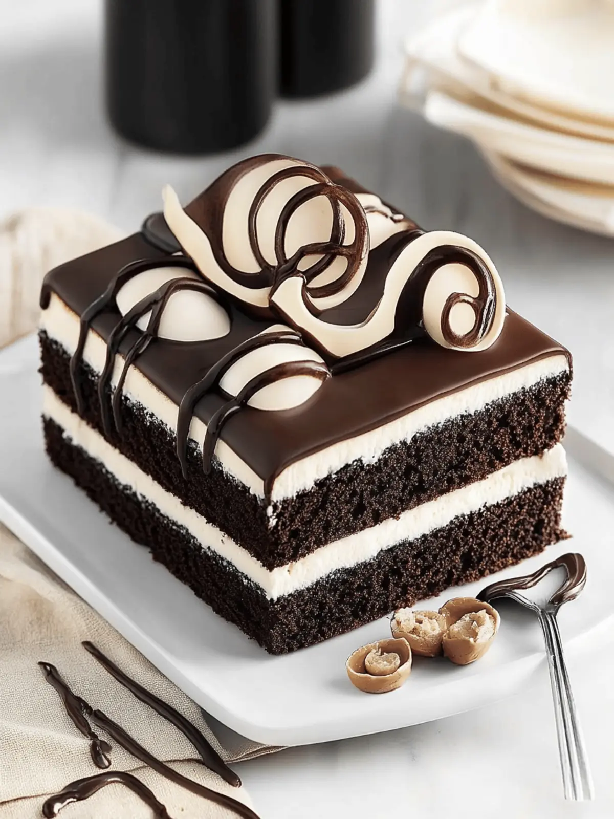 Tuxedo Bar Cake: The Ultimate Indulgence for Chocolate Lovers 2 Tuxedo Bar Cake