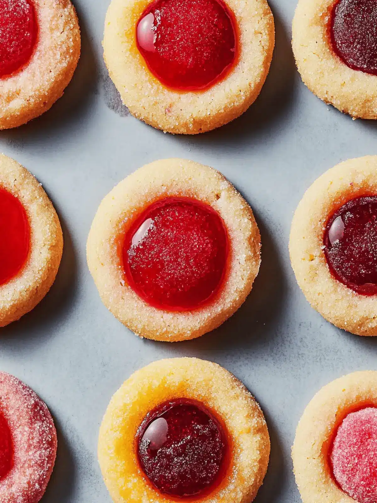 Tutti-Frutti Thumbprint Cookies: Sweet Colors for Every Occasion 3 Tutti-Frutti Thumbprint Cookies