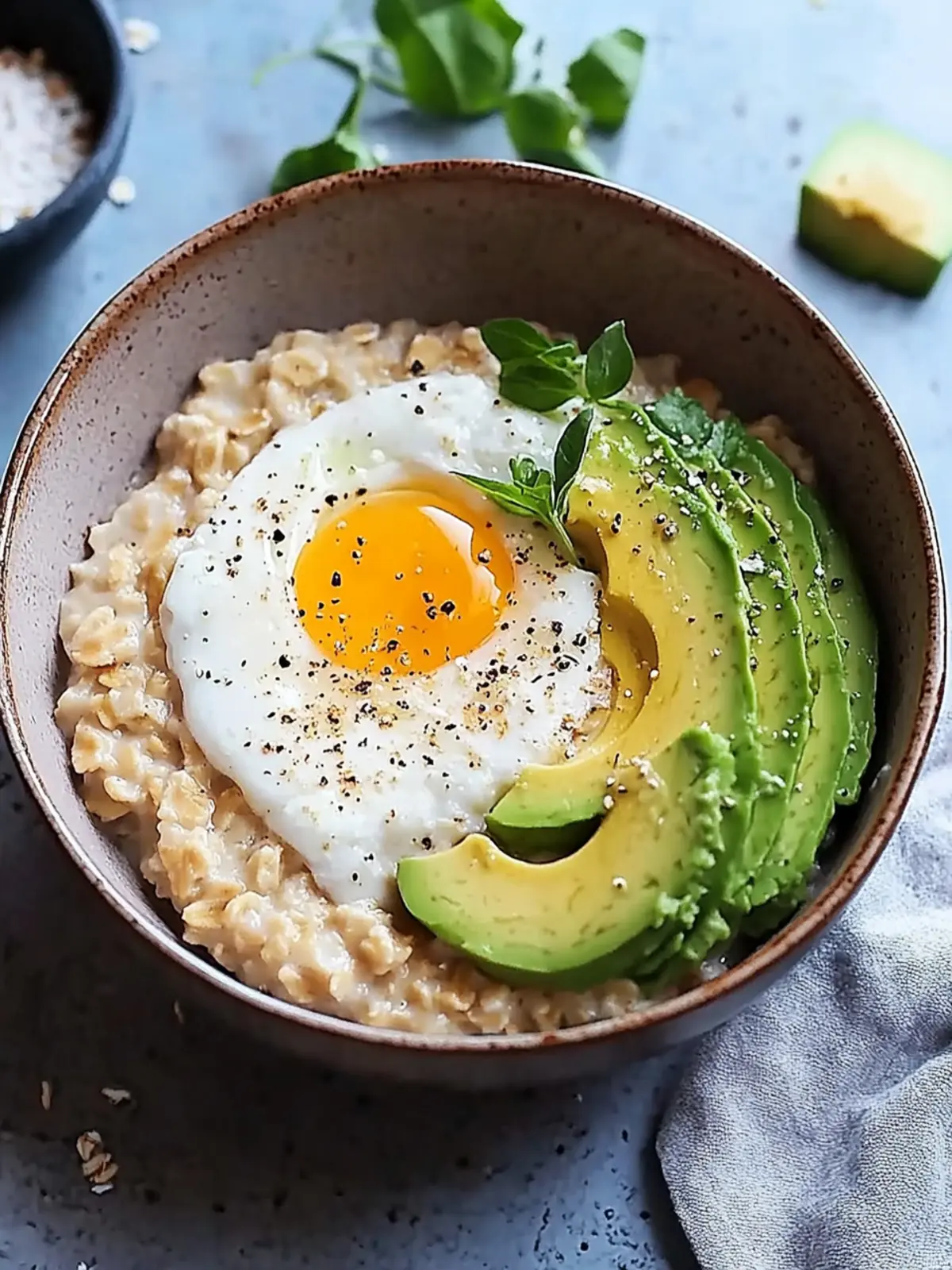Savory Avocado Oatmeal