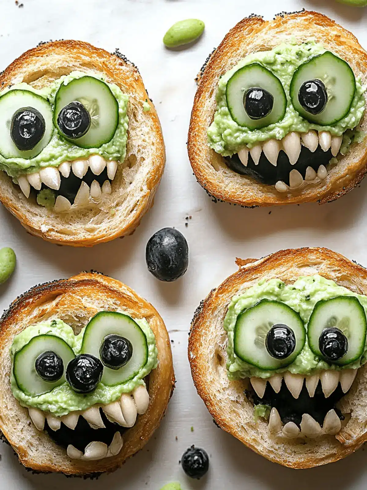 Monster Bagels: Fun and Festive Breakfast for Halloween Mornings 3 Monster Bagels