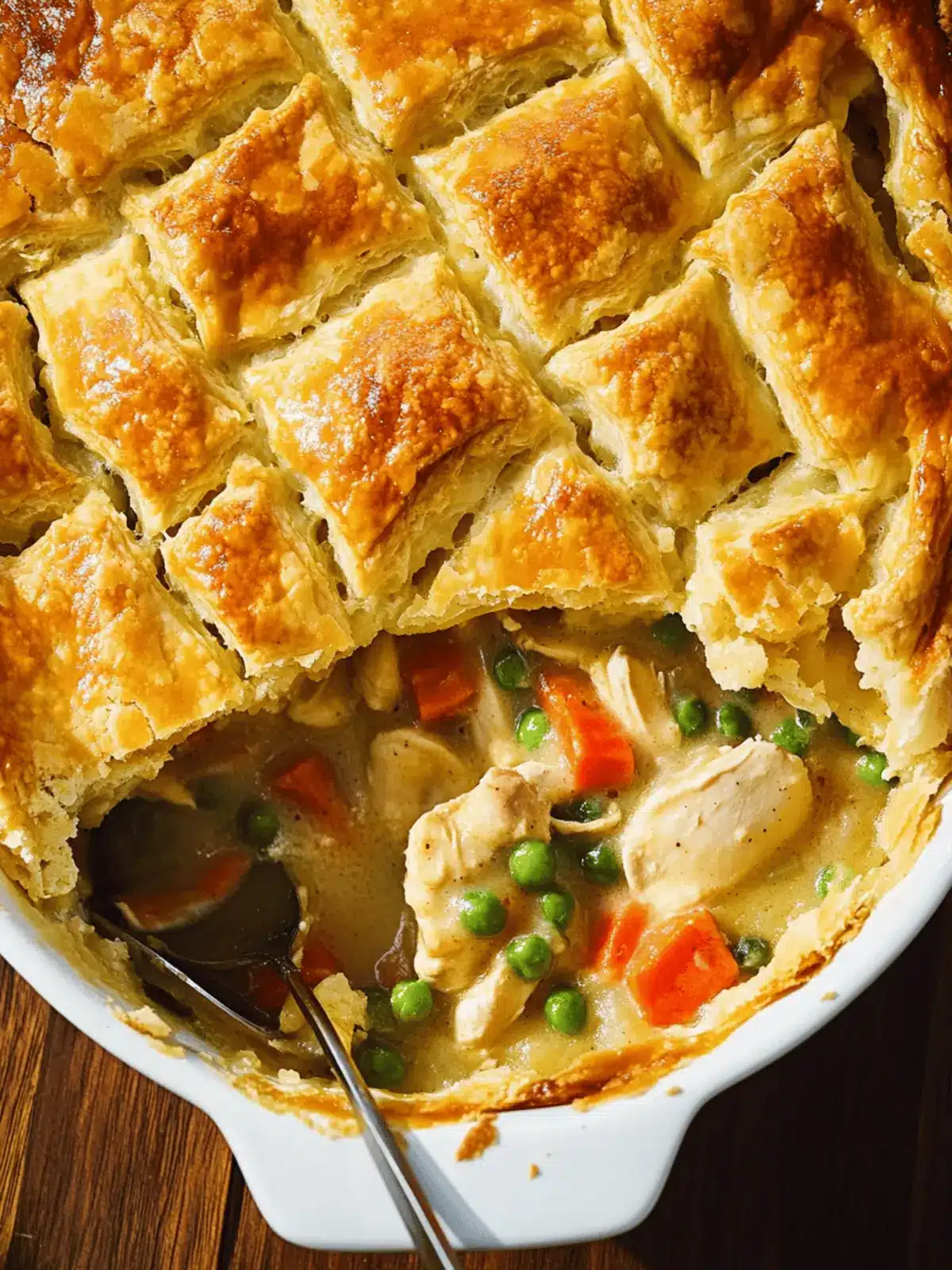 Savory Chicken Pot Pie with Flakey Biscuit Crust Delight 4 Chicken Pot Pie with Flakey Biscuit Crust