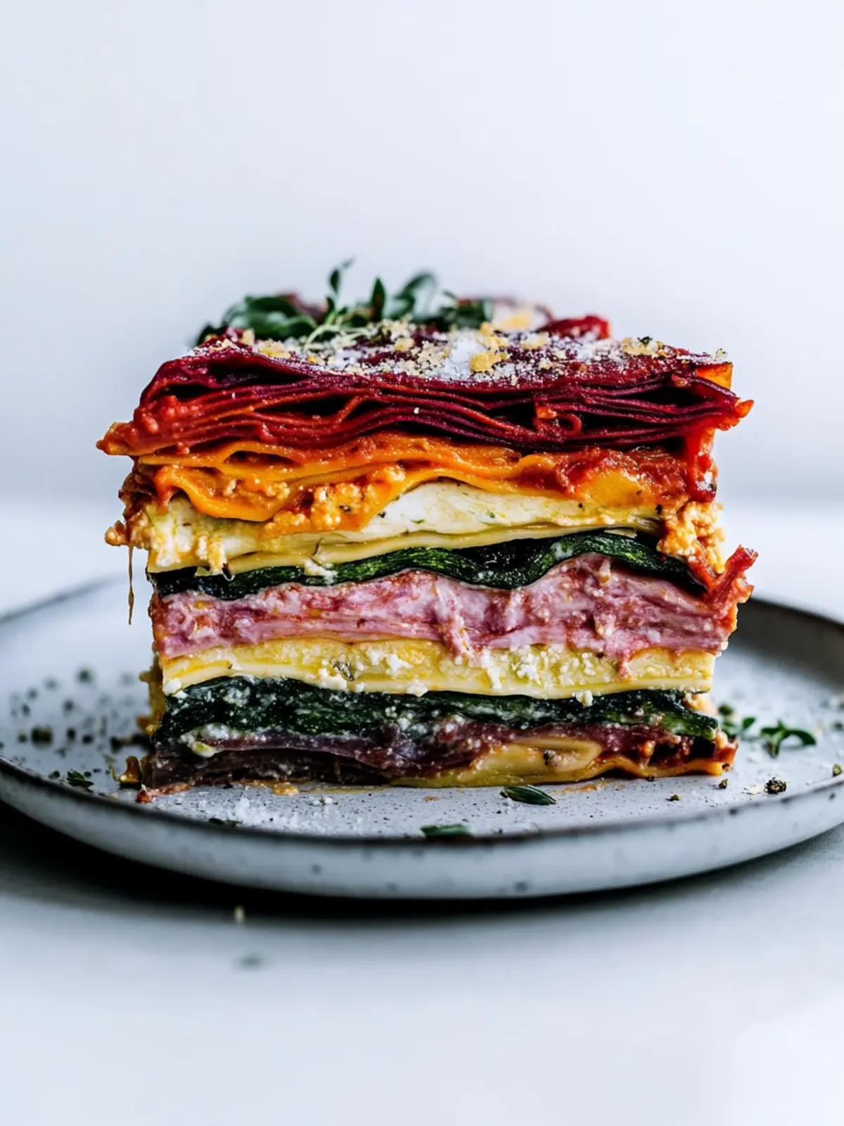 Vegetable Packed Rainbow Lasagne: A Colorful Comfort Dish 2 Vegetable Packed Rainbow Lasagne