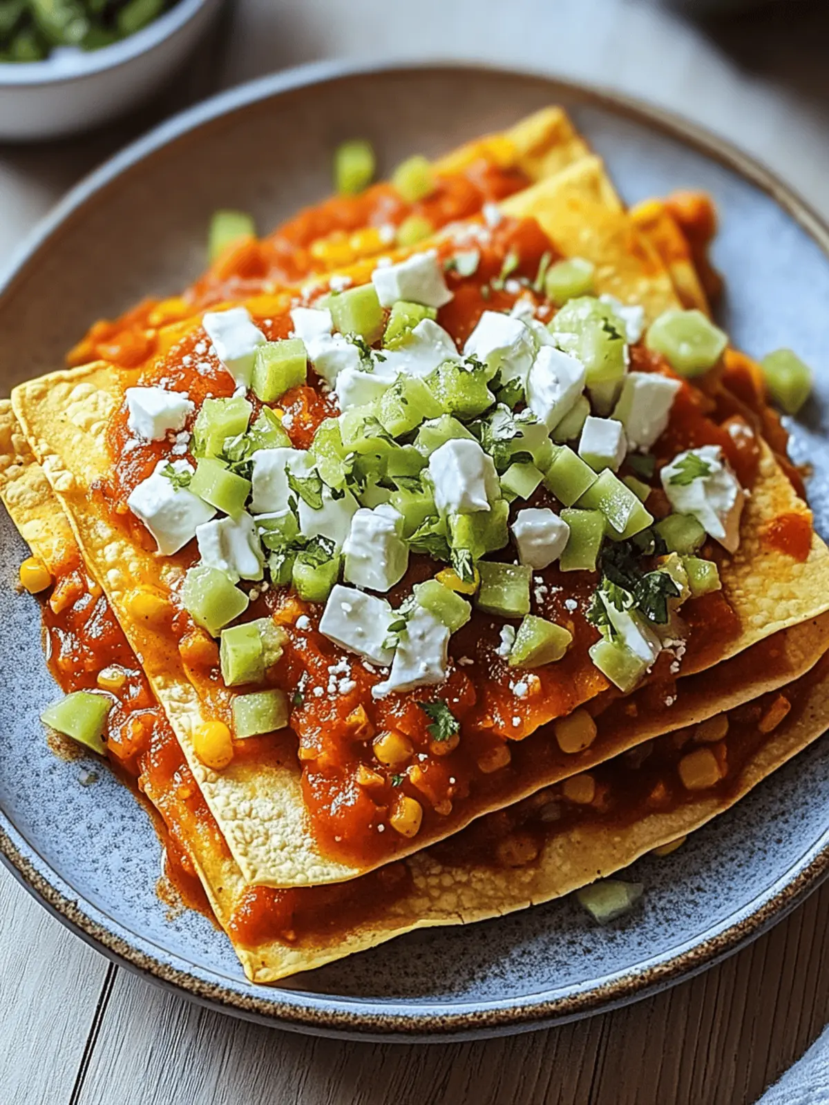 Savory Sonoran Flat Enchiladas with Smoky Red Chile Sauce 2 Sonoran Flat Enchiladas