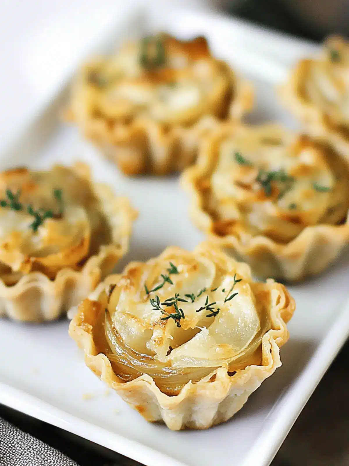 French Onion Tartlets