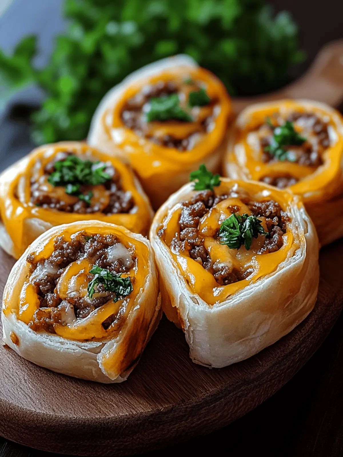 Cheeseburger Rollups: Your Quick Game Day Flavor Fix 4 Cheeseburger Rollups