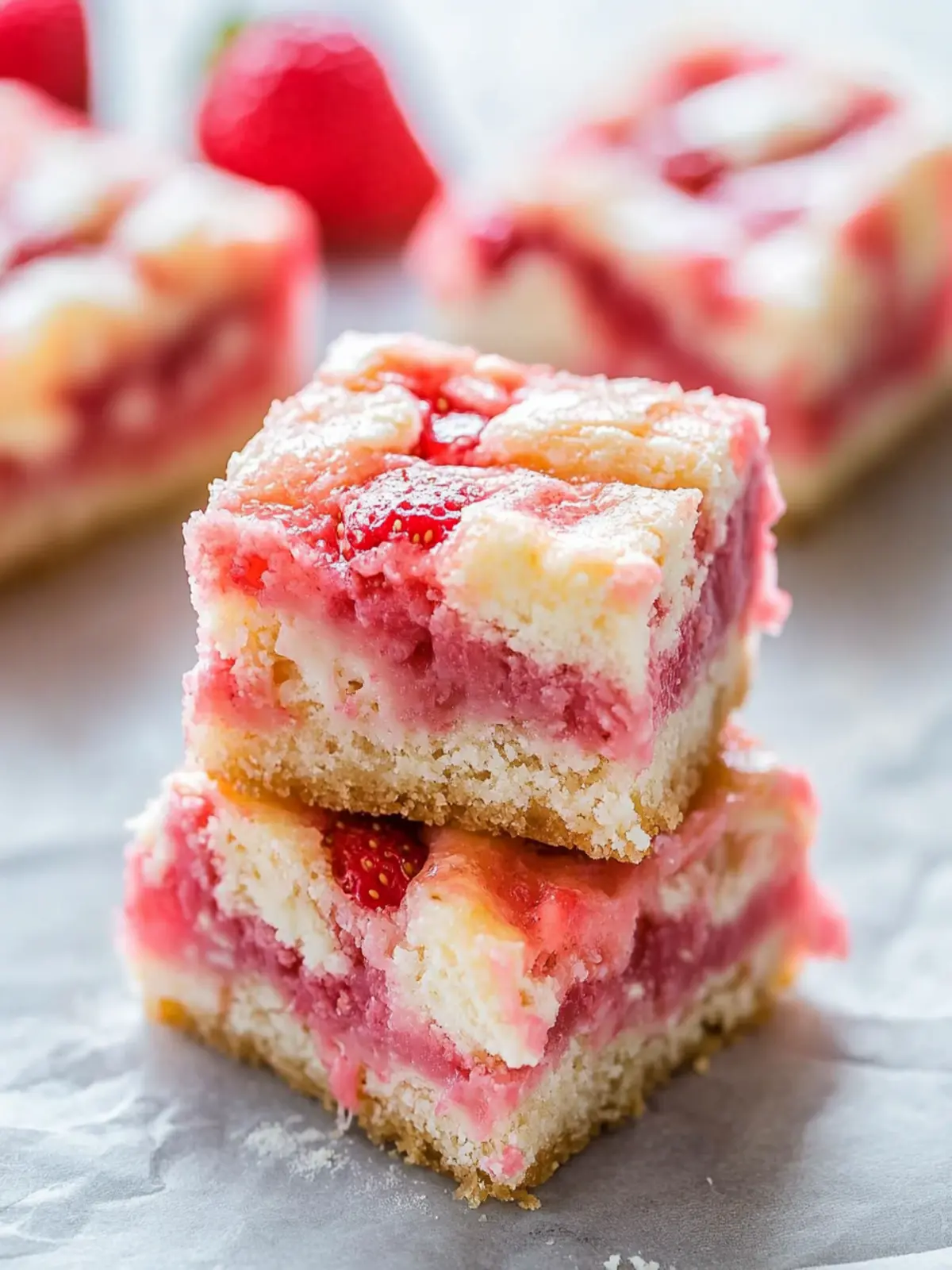 Indulge in Strawberry White Chocolate Gooey Bars Today 4 Strawberry White Chocolate Gooey Bars