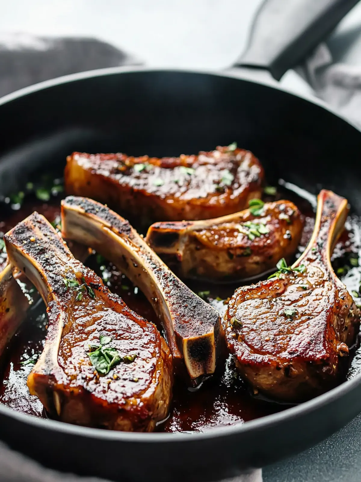 Garlic Butter Lamb Chops