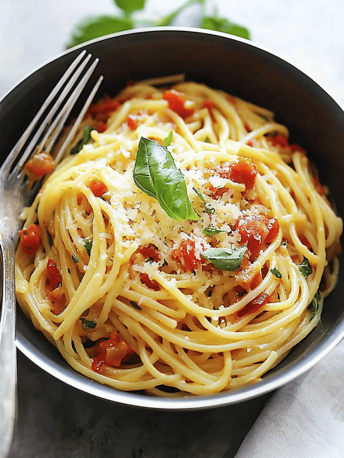 20-Minute One Pot Pasta with Fresh Tomatoes & Basil Magic 4 20-Minute One Pot Pasta with Fresh Tomatoes & Basil Magic