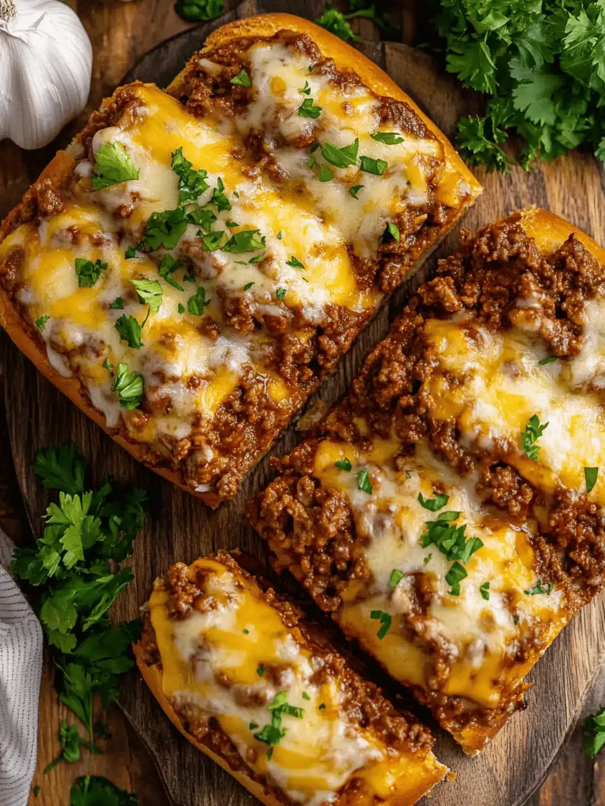 Sloppy Joe Garlic Bread: The Ultimate Comfort Food Delight 3 Sloppy Joe Garlic Bread
