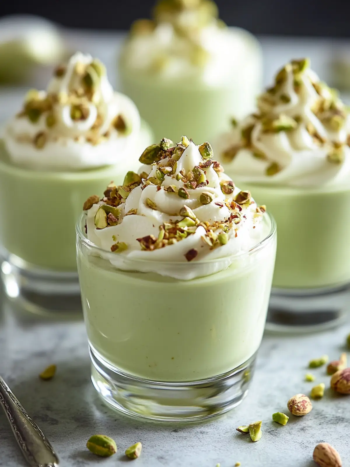 Pistachio Pudding Cups