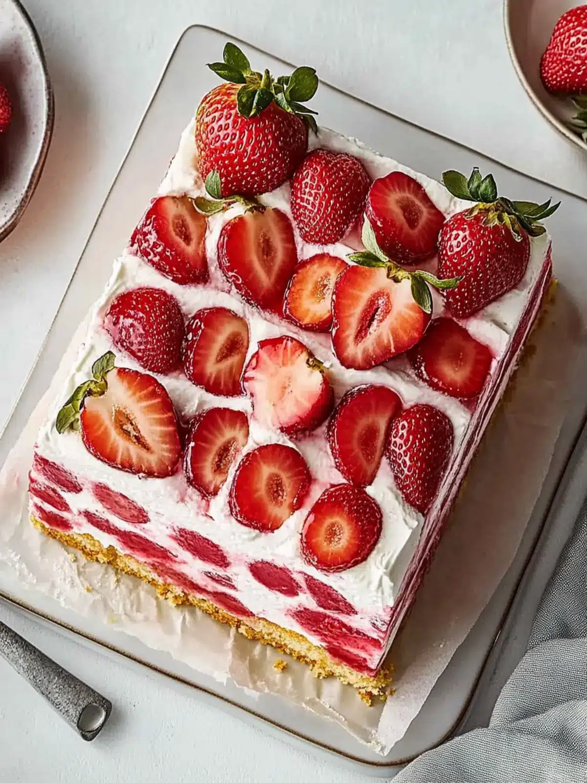 Decadent Strawberry Cream Cheese Icebox Cake for Summer Bliss 2 Strawberry Cream Cheese Icebox Cake