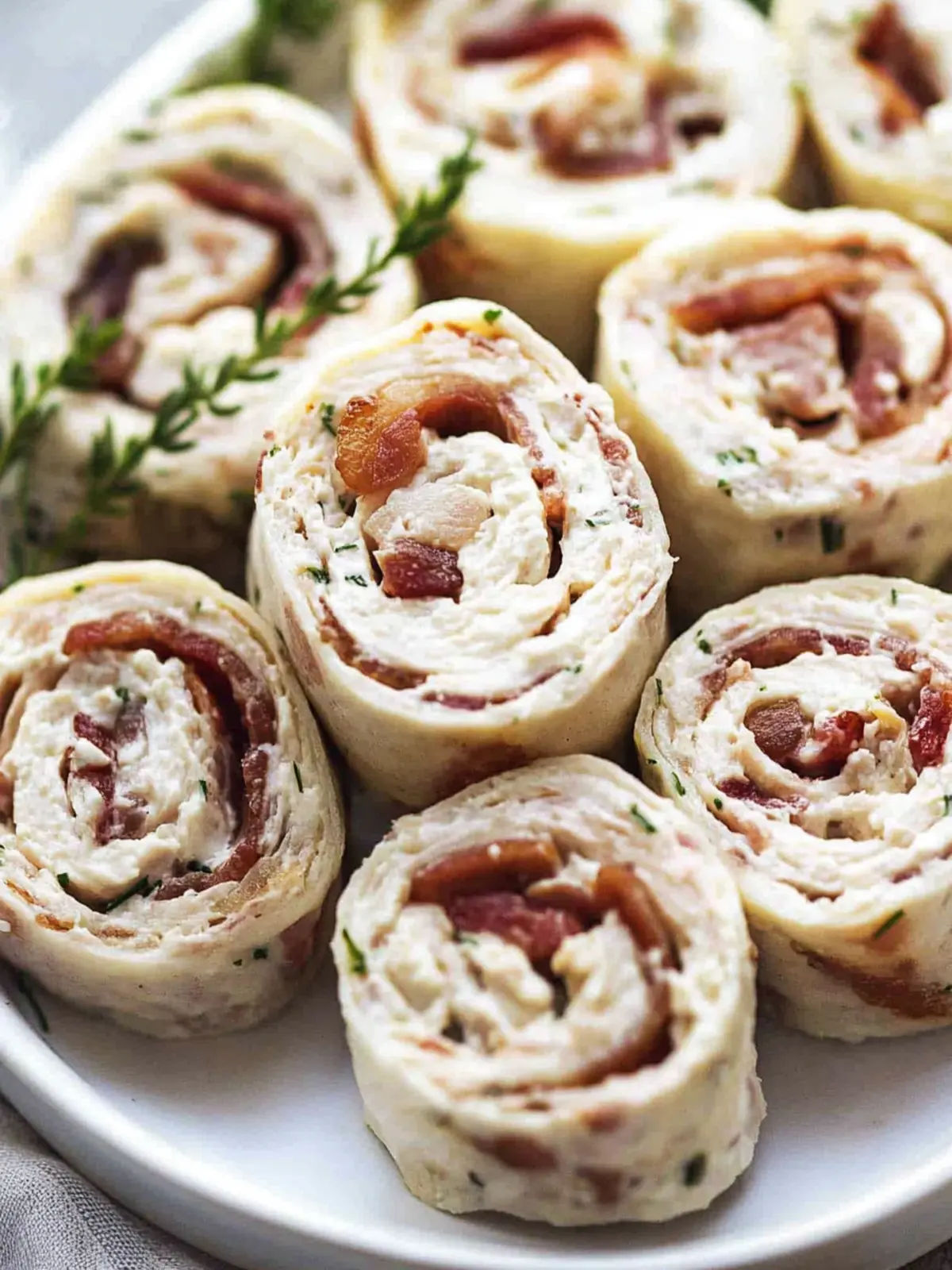 Savory Chicken Bacon Ranch Pinwheels for Easy Snacking 4 Chicken Bacon Ranch Pinwheels