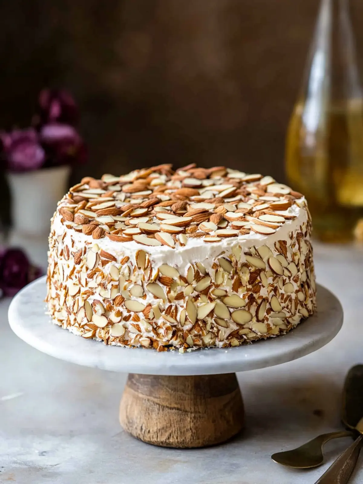 Toasted Almond Cream Cake