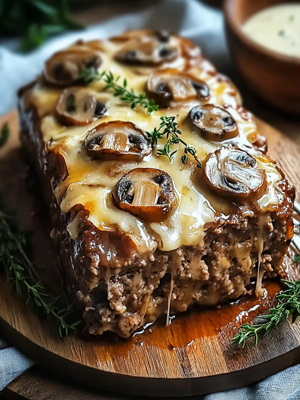 Mushroom Swiss Cheese Meatloaf That s Comfort Food Perfected 2 Mushroom Swiss Cheese Meatloaf