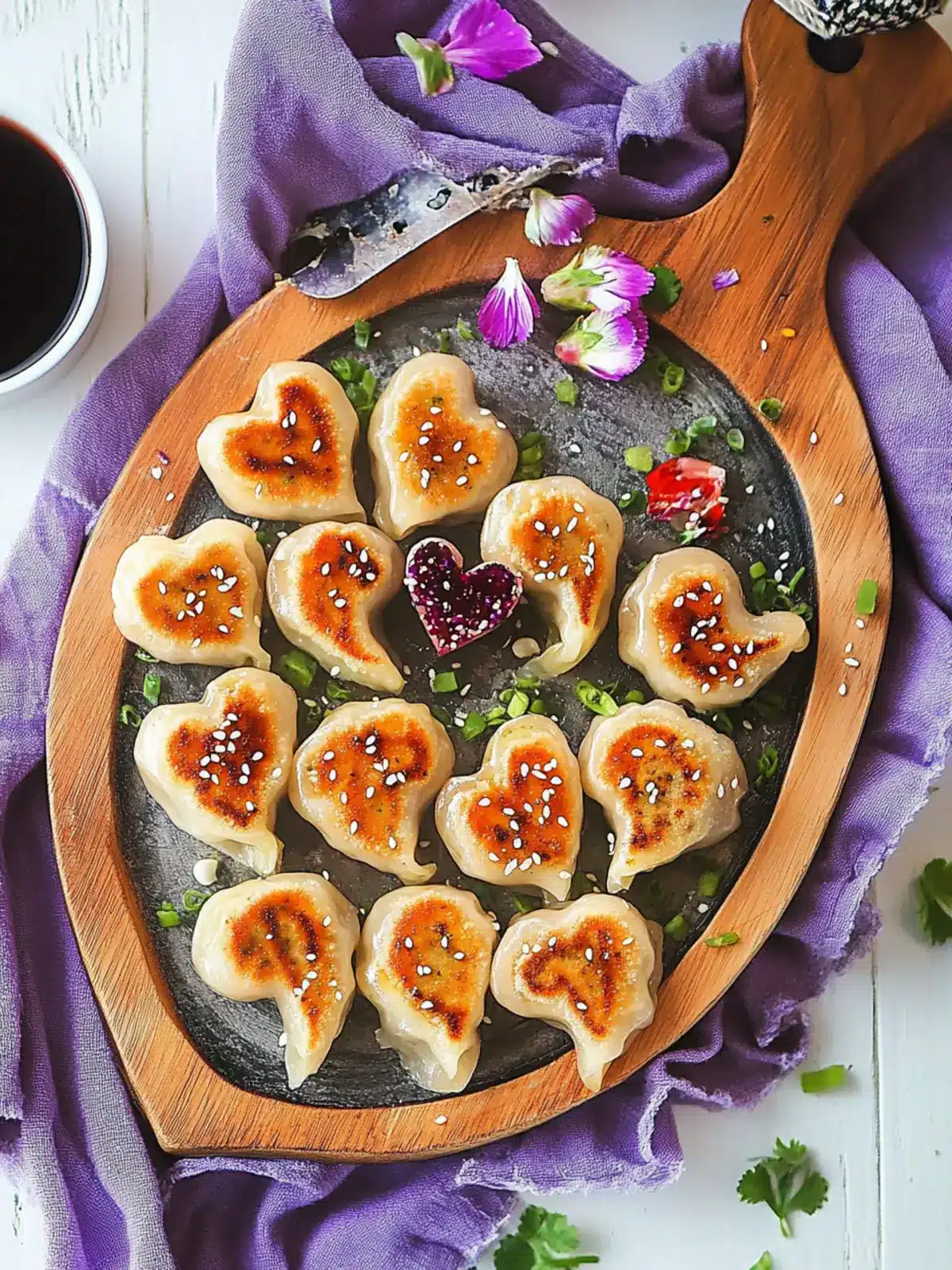 Heart Shaped Pork Potstickers