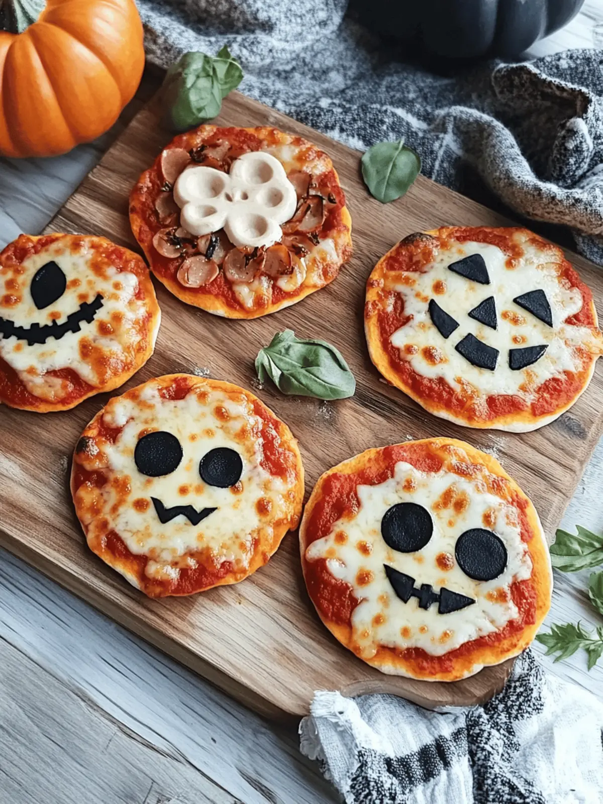 Halloween Mini Pizzas: Fun Family Treats for Spooky Celebrations 3 Halloween Mini Pizzas