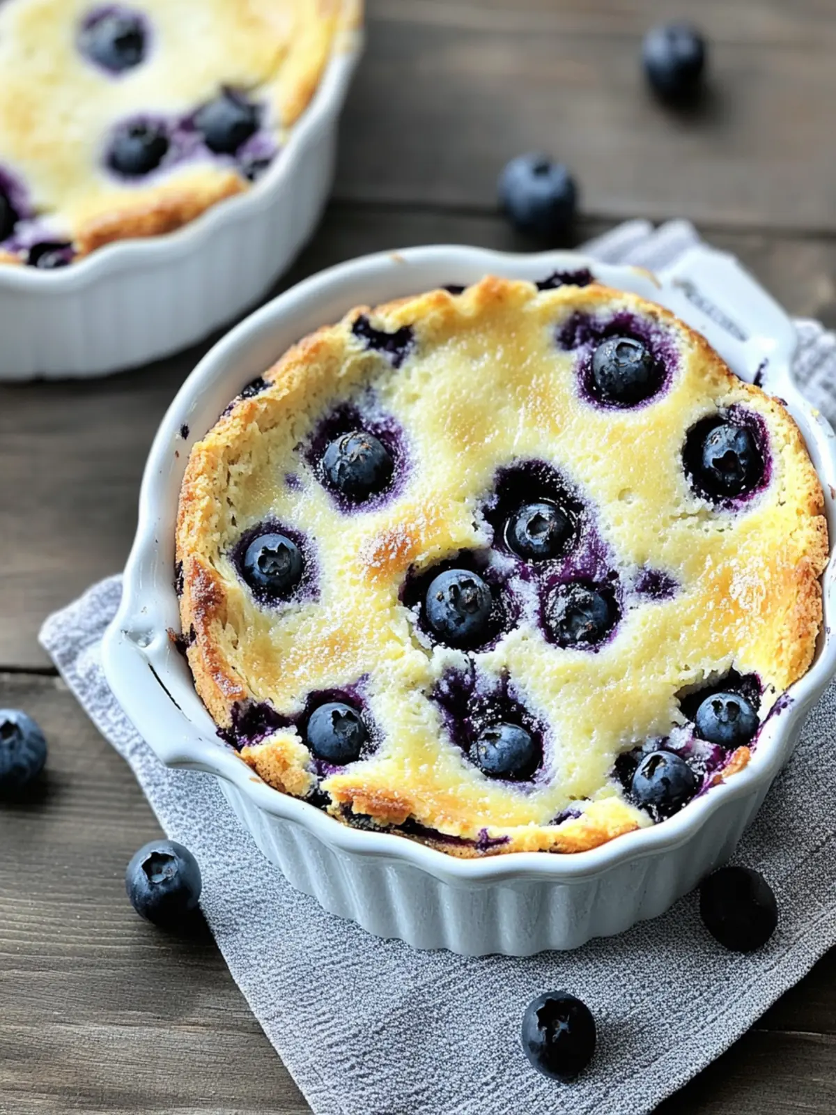 Blueberry Lemon Clafoutis