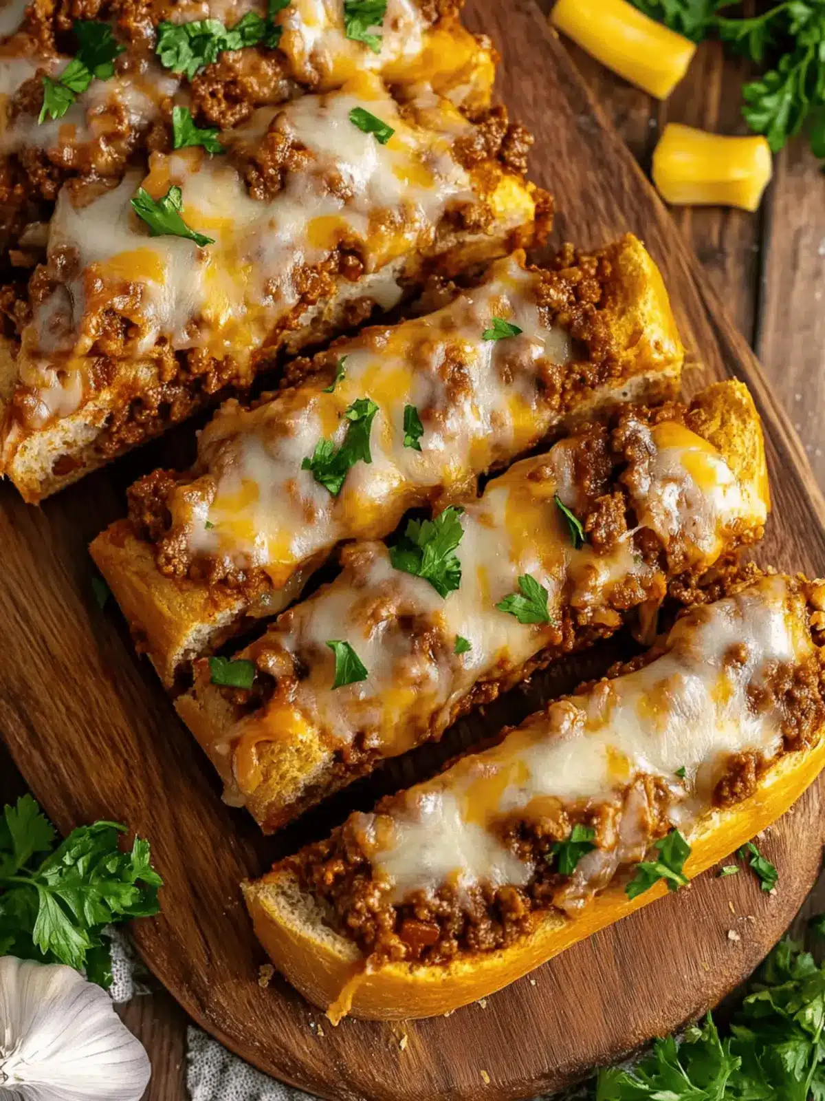 Sloppy Joe Garlic Bread: The Ultimate Comfort Food Delight 2 Sloppy Joe Garlic Bread