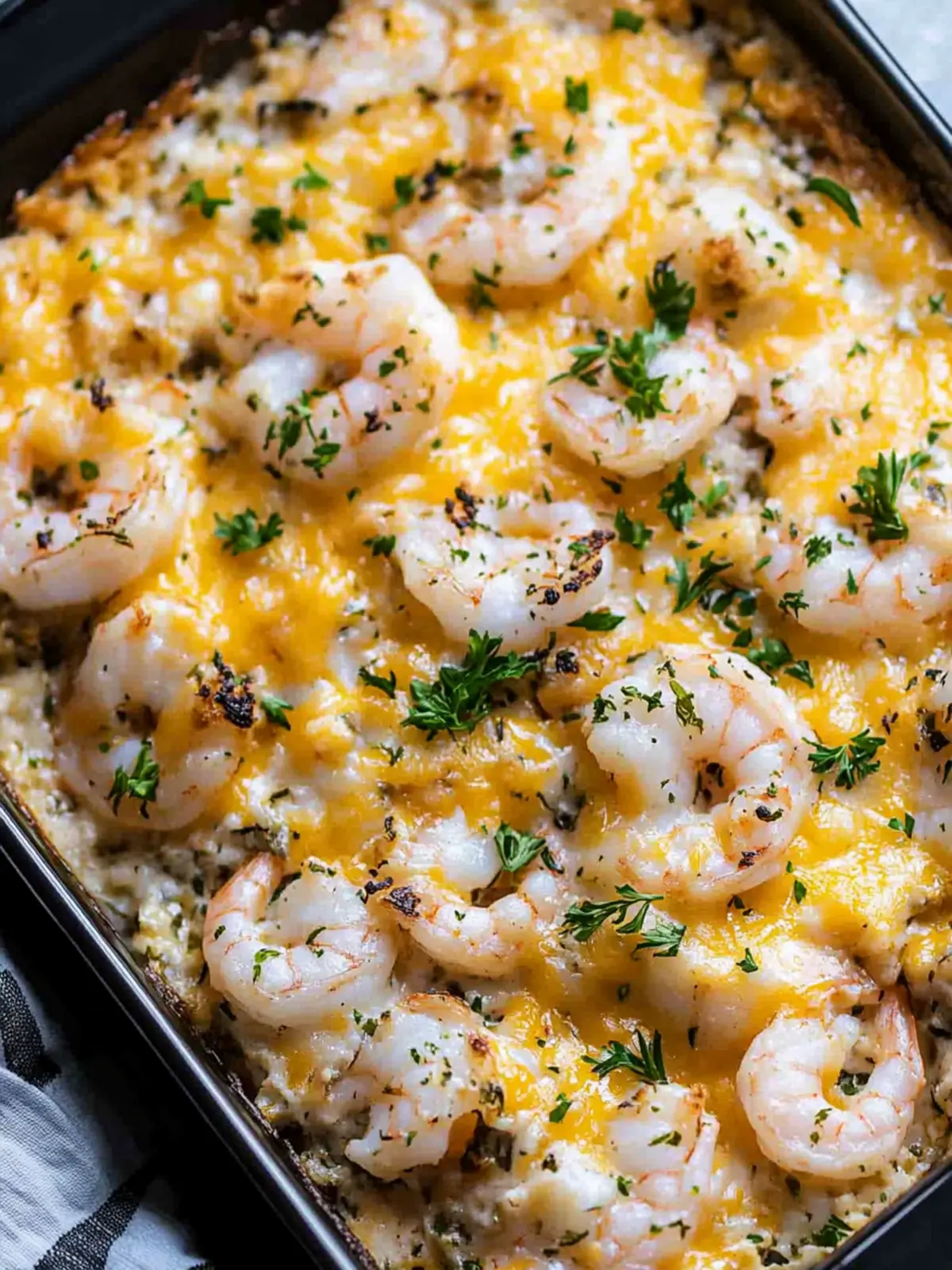 Cheesy Shrimp Casserole: A Cozy Family Favorite Delight 2 Cheesy Shrimp Casserole