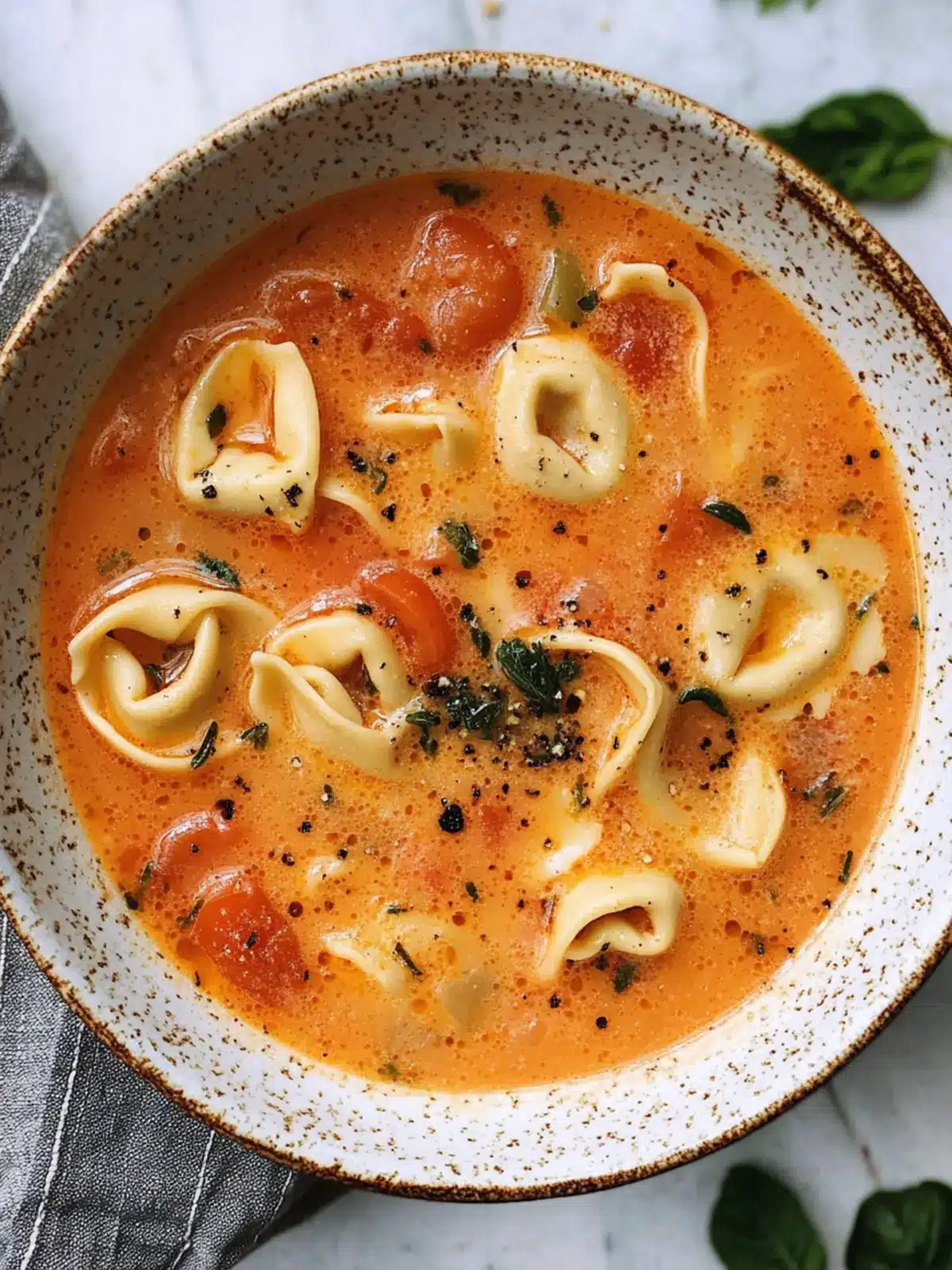 Tomato Tortellini Soup