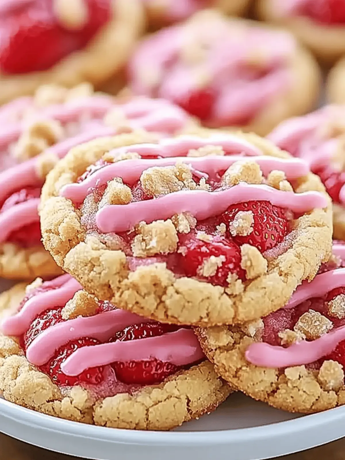 Strawberry Crunch Cookies