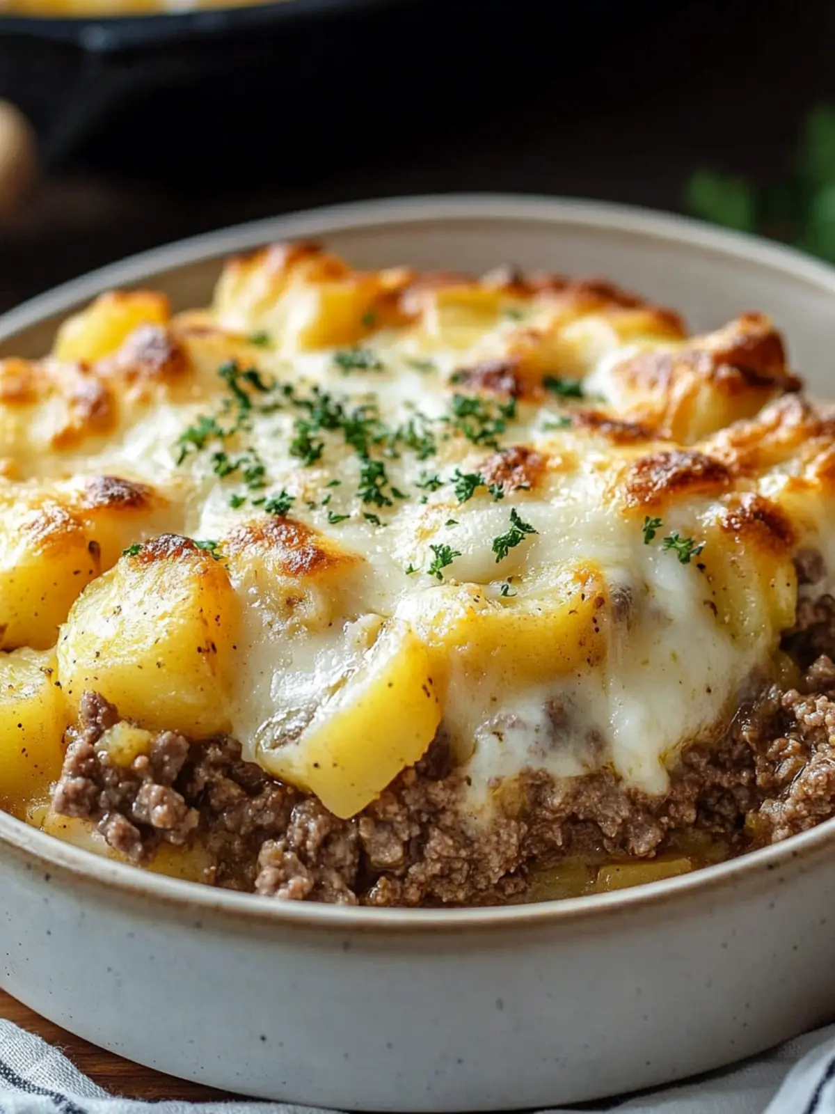 Ground Beef and Potatoes Casserole