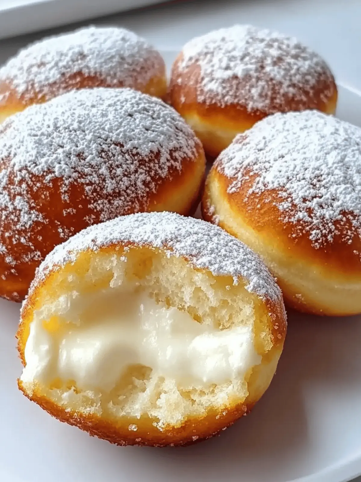 Bavarian Cream Doughnuts