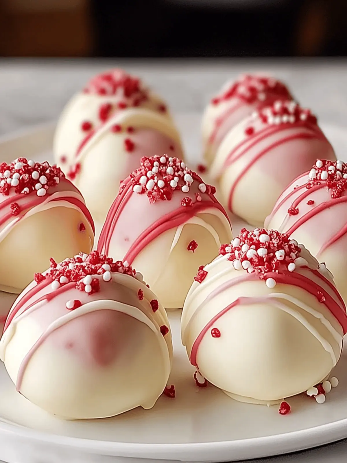 Indulge in Strawberry Cheesecake Truffle Balls Bliss 3 Strawberry Cheesecake Truffle Balls