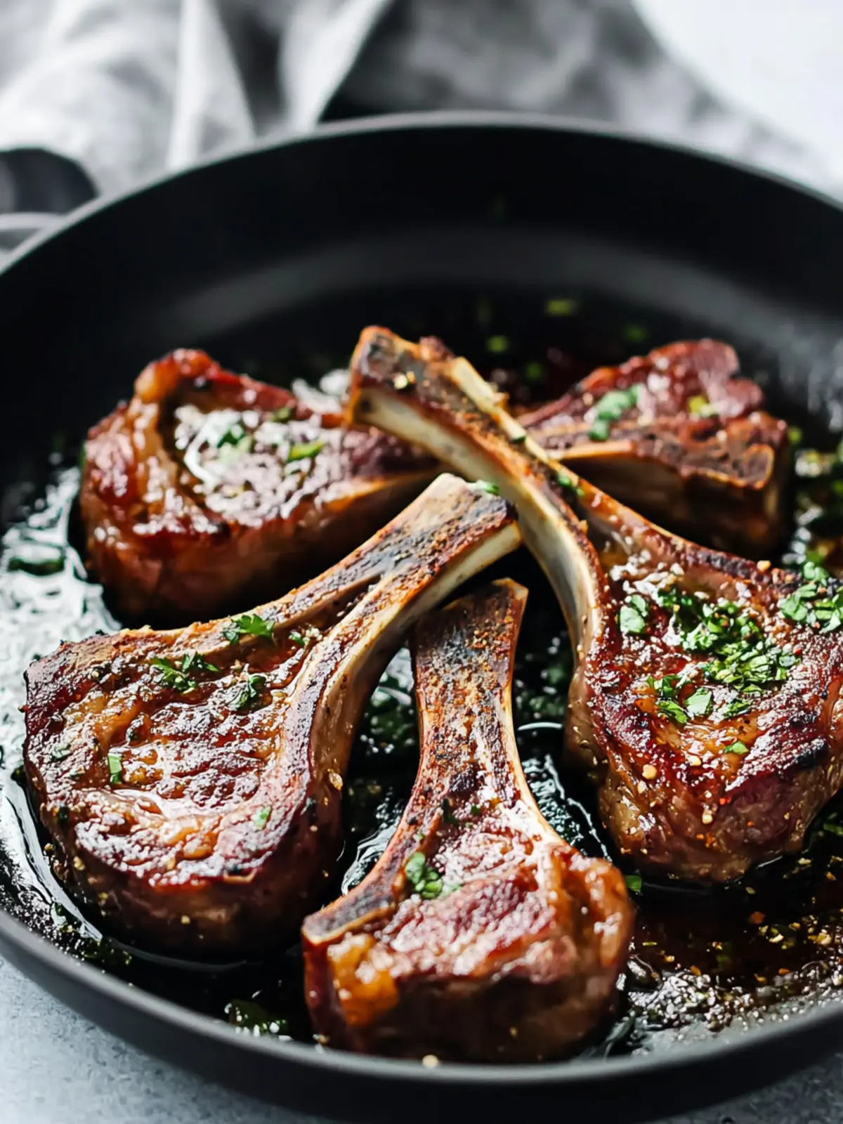 Garlic Butter Lamb Chops