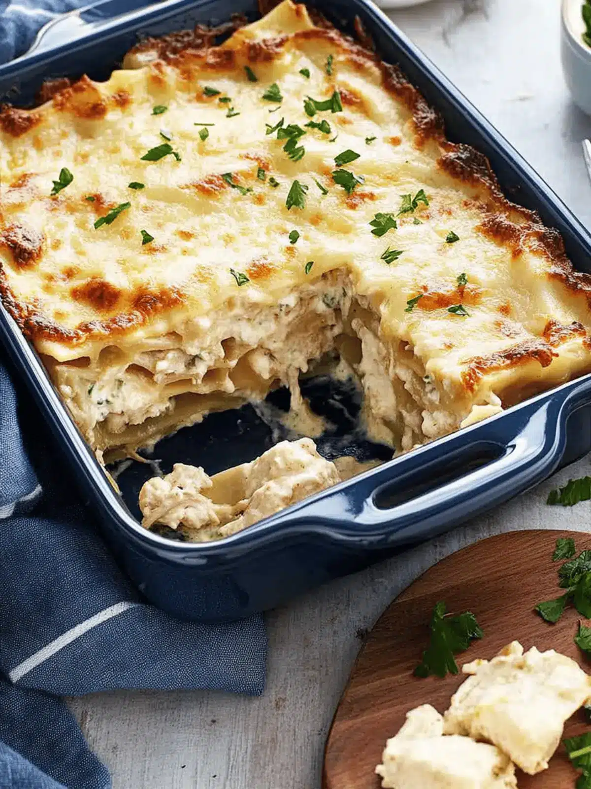 Chicken Alfredo Lasagna