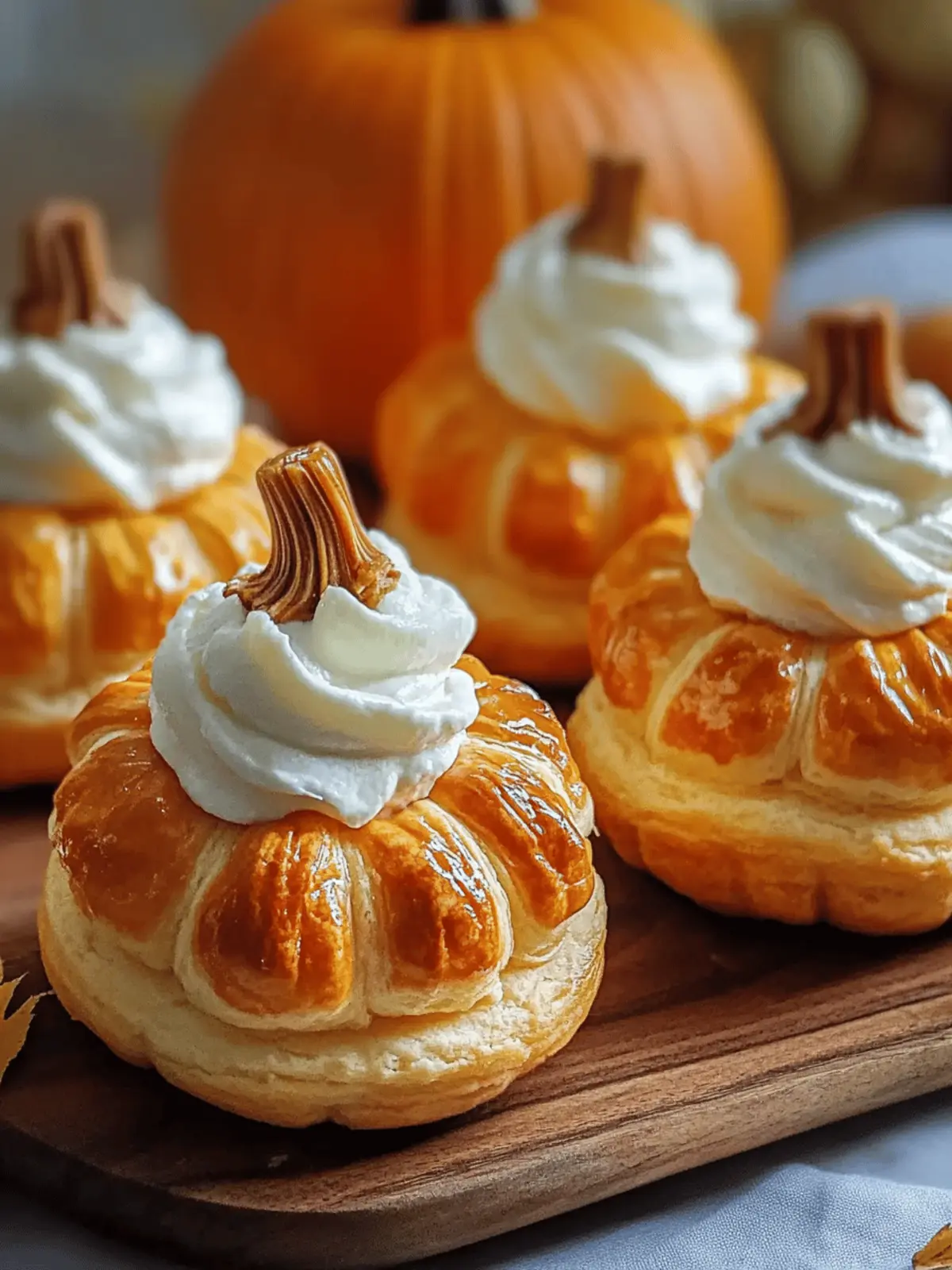 Crescent Pumpkins with Cream Cheese