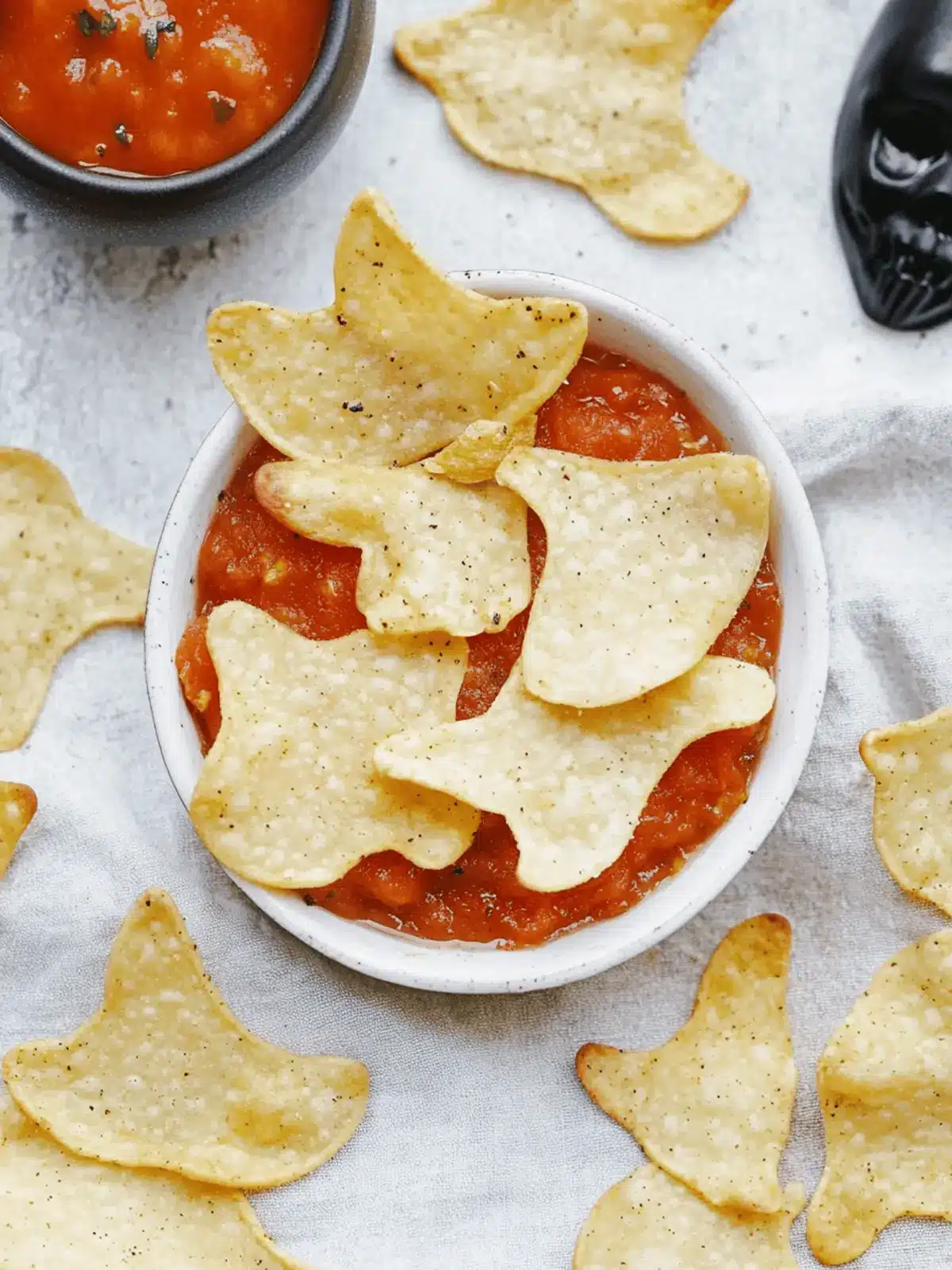 Spooky Baked Halloween Chips