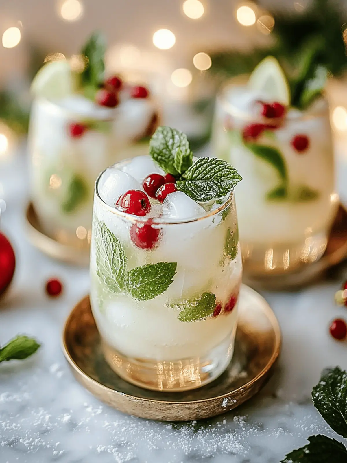 Delightful White Christmas Mojitos for Your Holiday Cheers 3 White Christmas Mojitos