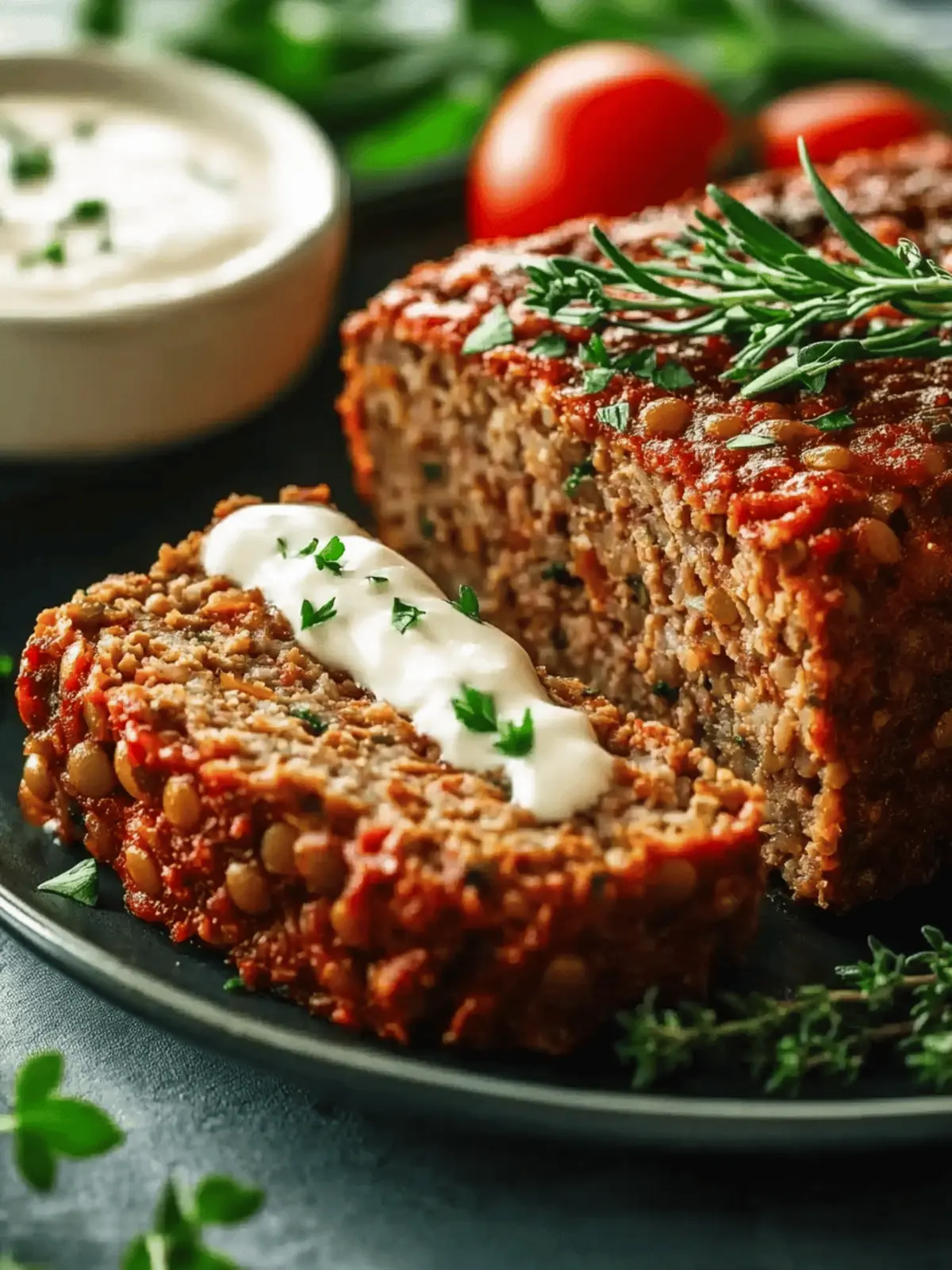 Savory Lentil Meatloaf: A Comforting Vegan Delight 4 Lentil Meatloaf