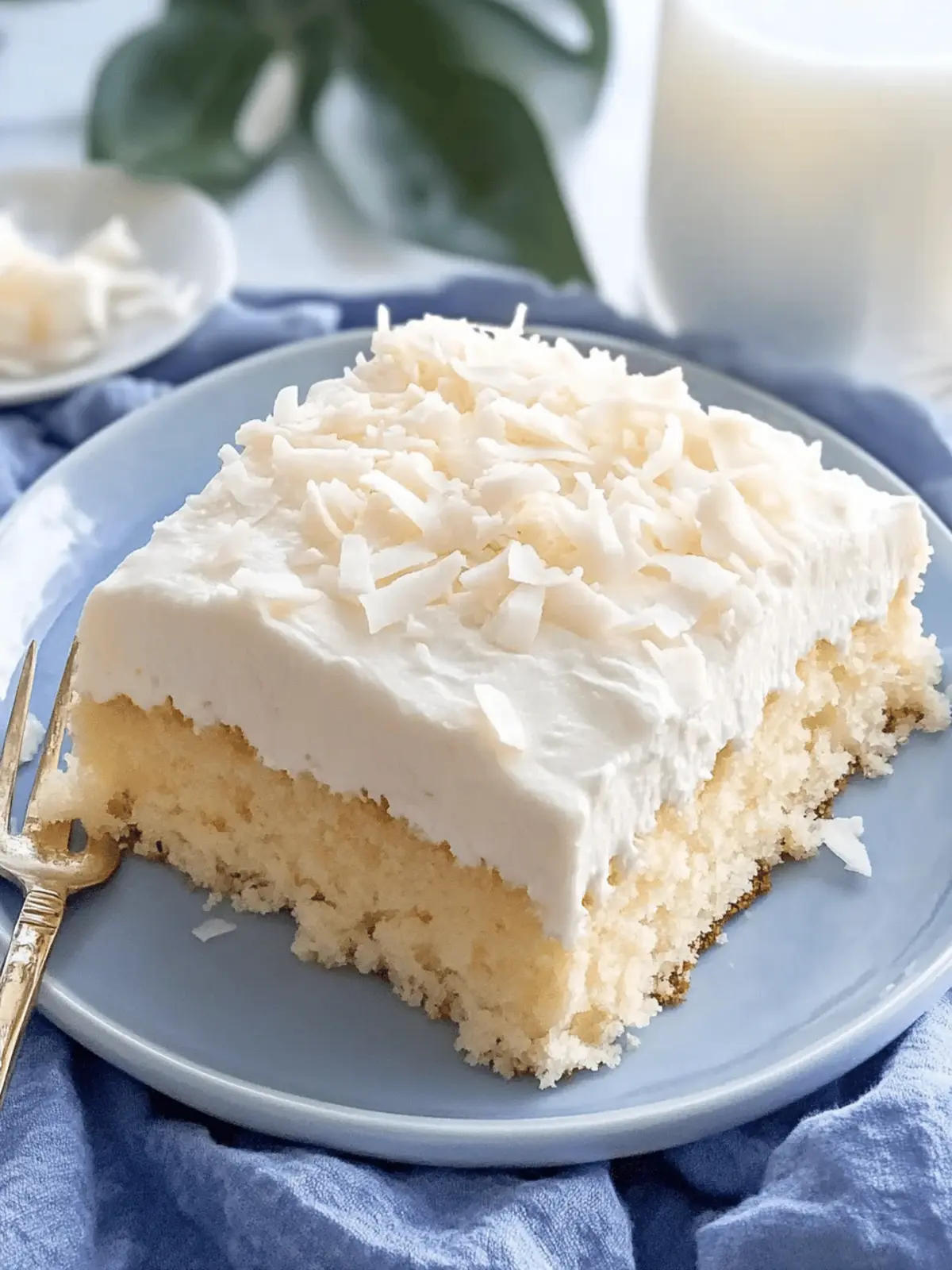 Coconut Cream Poke Cake: Tropical Bliss in Every Bite