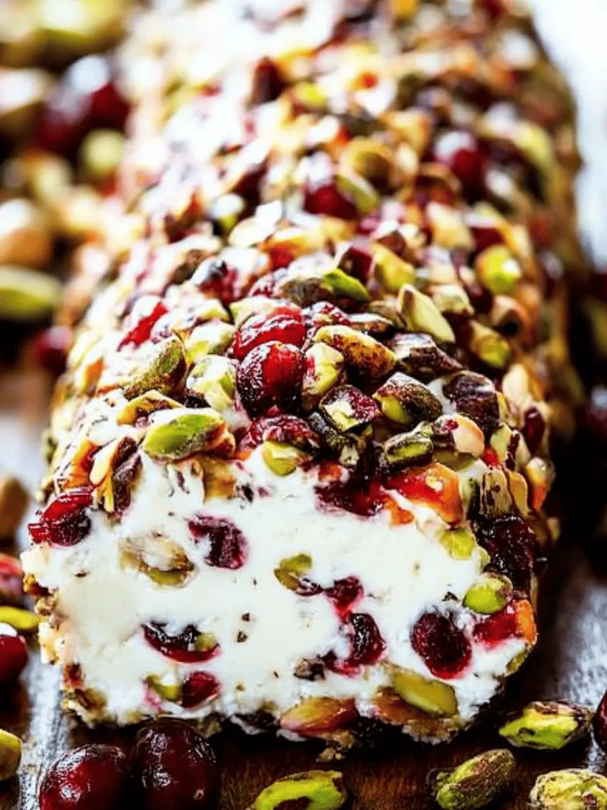 Cranberry Pistachio Cheese Log That's Perfect for Any Celebration 3 Cranberry Pistachio Cheese Log