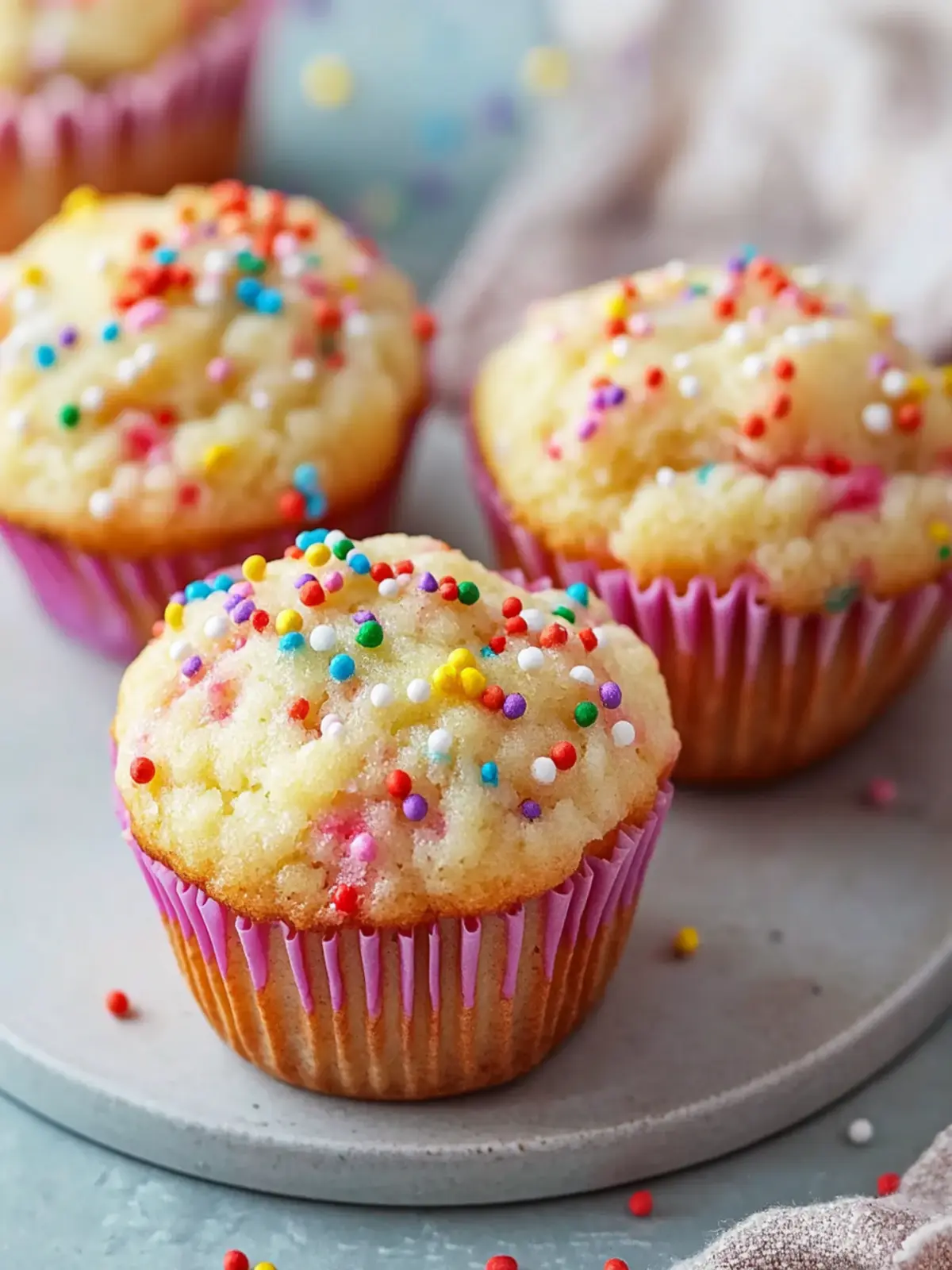 Mini Funfetti Yogurt Muffins: Guilt-Free Joy in Every Bite 4 Mini Funfetti Yogurt Muffins