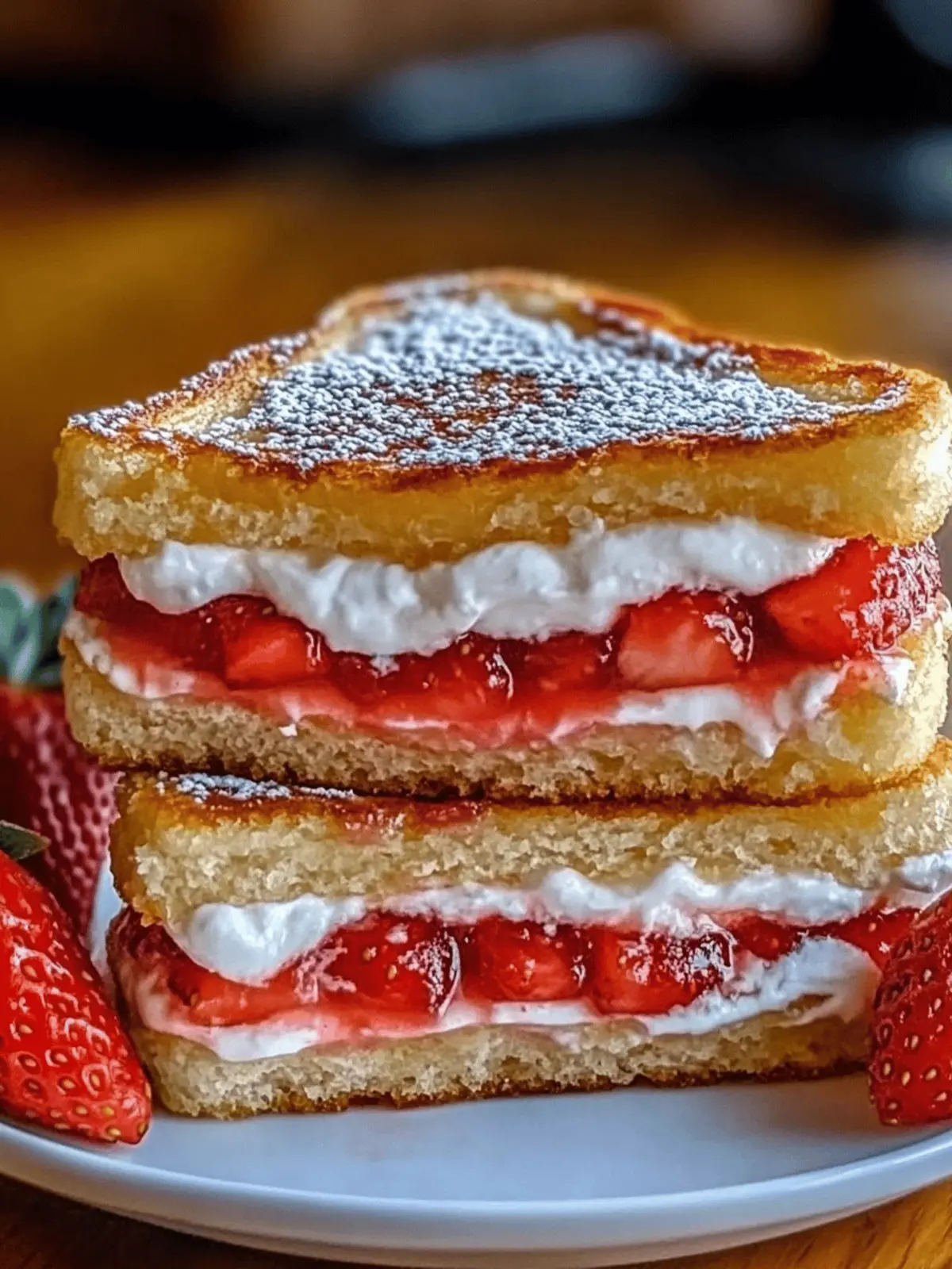 Fried Strawberry Cheesecake Sandwiches: Your New Favorite Indulgence 4 Fried Strawberry Cheesecake Sandwiches