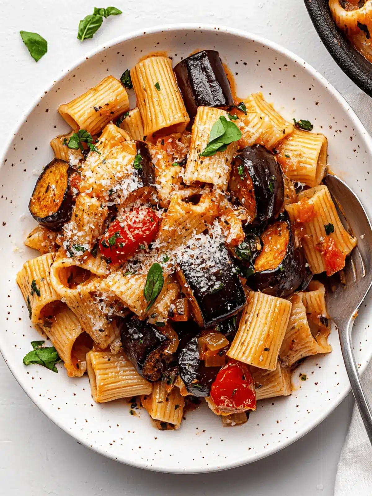 Delicious Roasted Eggplant Pasta with Fresh Summer Tomatoes 3 Roasted Eggplant Pasta