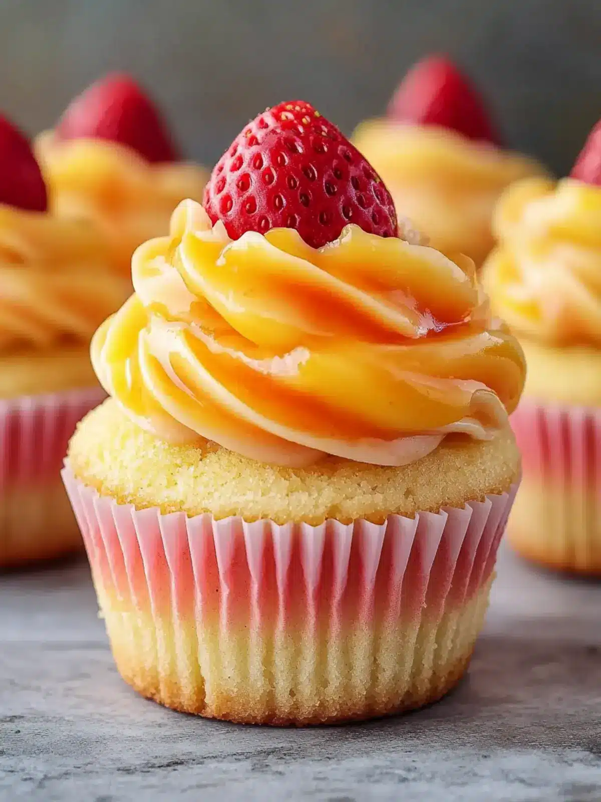 Mango Strawberry Sunset Cupcakes You ll Adore for Every Occasion 4 Mango Strawberry Sunset Cupcakes