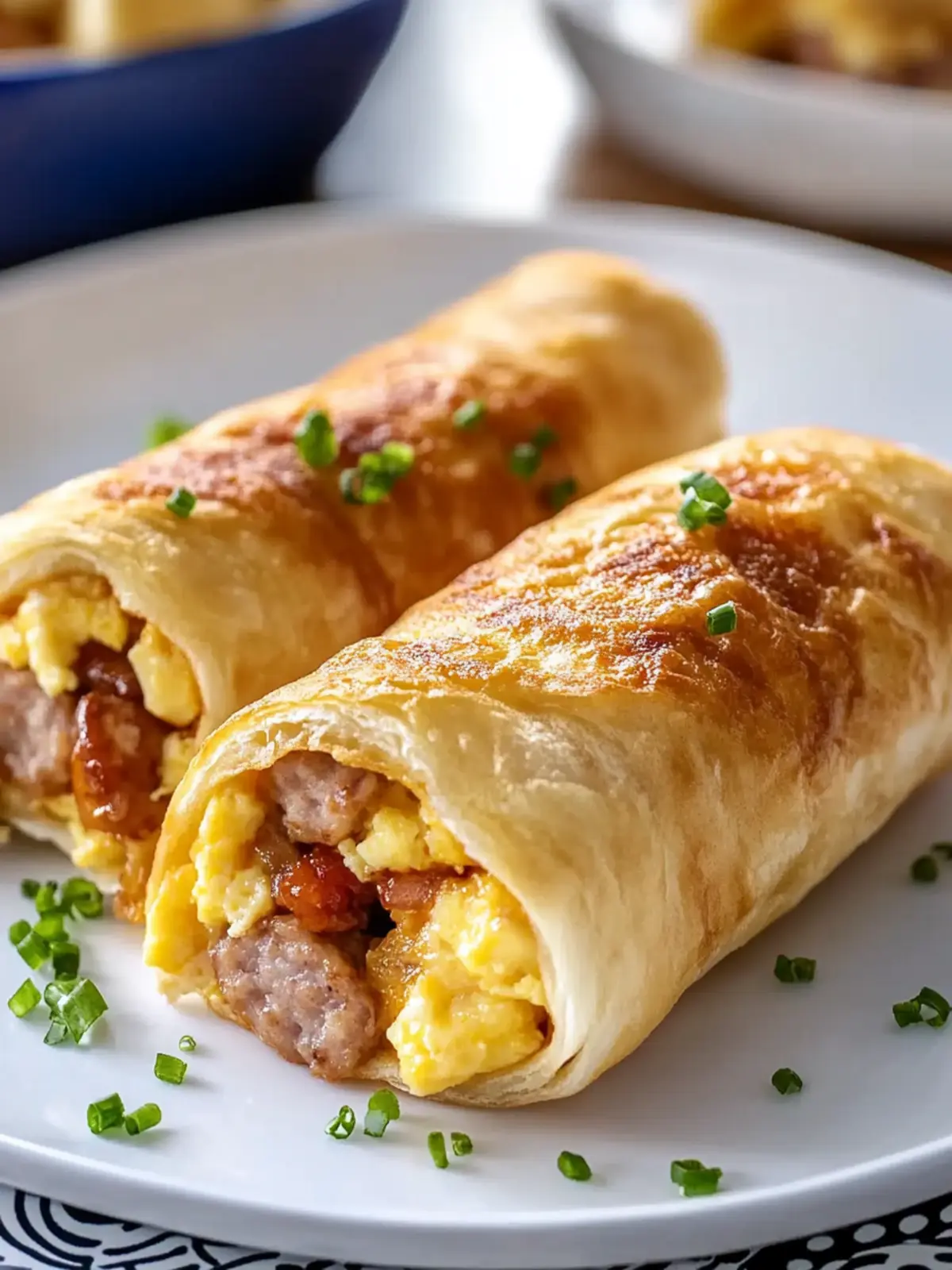Sausage Egg Breakfast Roll-Ups