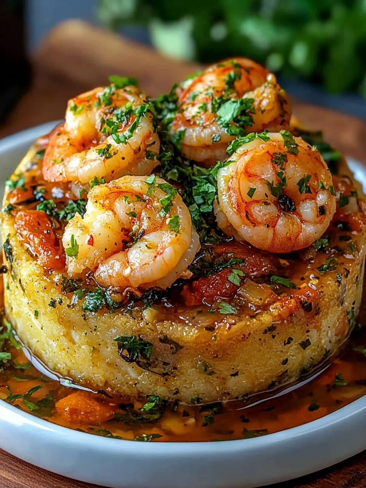 Garlic Shrimp Mofongo