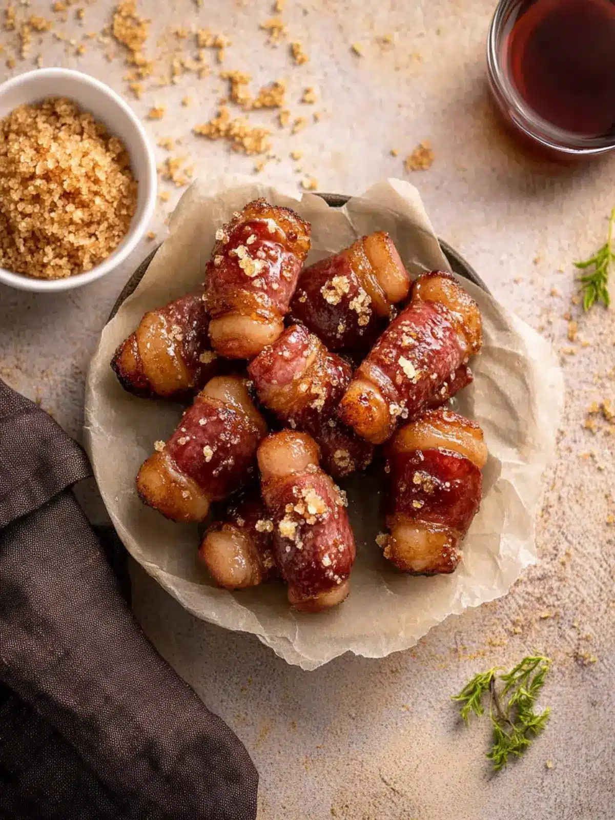 Sweet and Savory Bacon Brown Sugar Smokies Delight 3 Bacon Brown Sugar Smokies