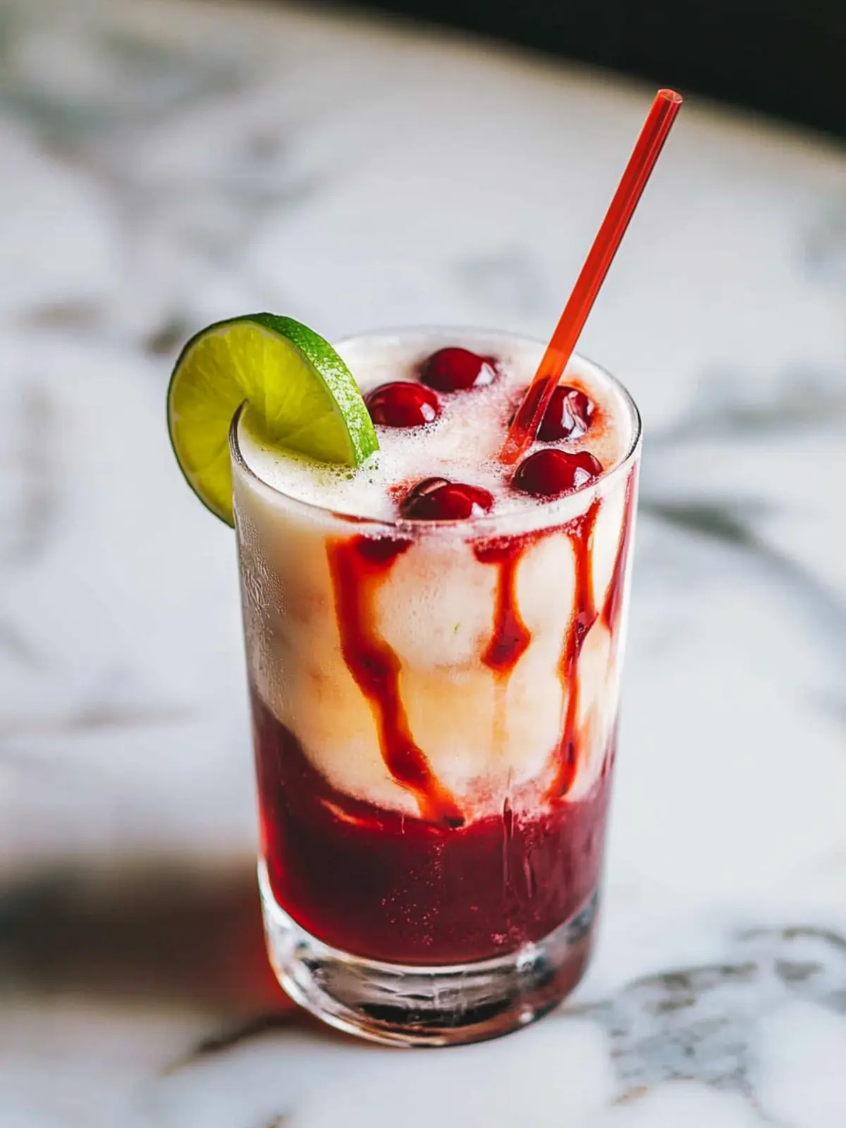 Cherry Lime Frost Dirty Soda