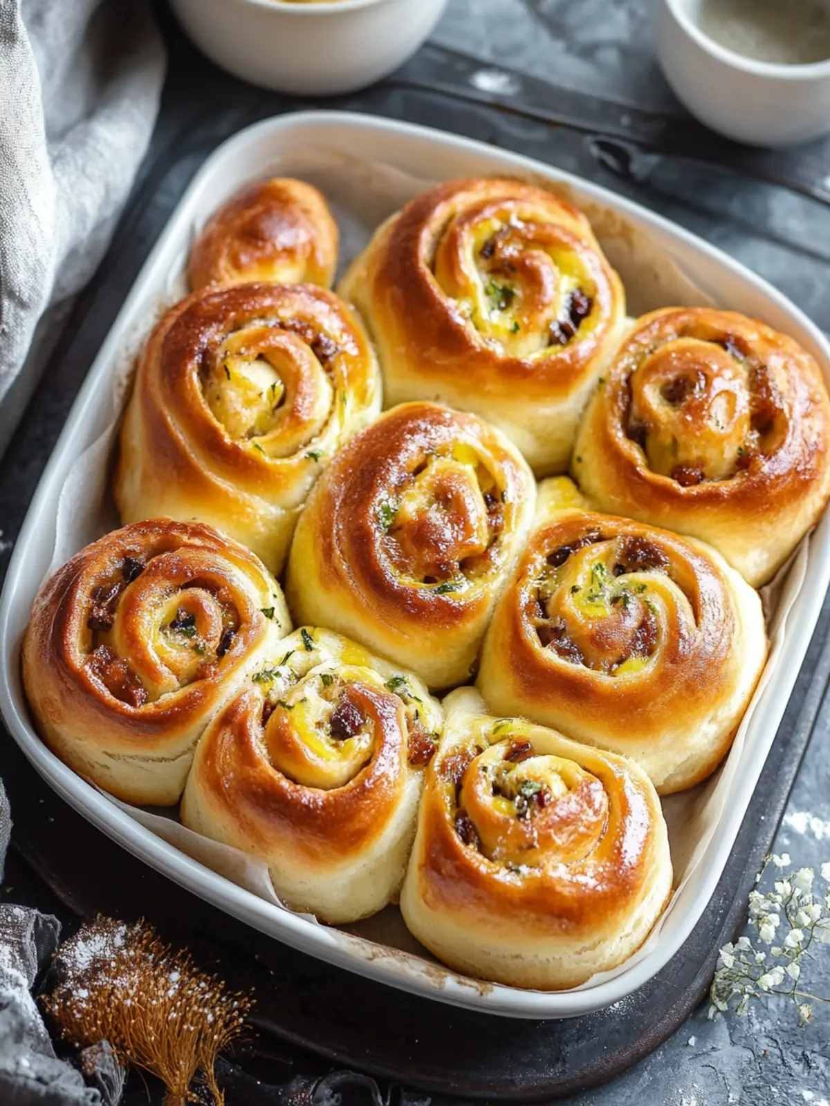Hearty Breakfast Rolls Loaded with Sausage and Cheese Bliss 2 Breakfast Rolls