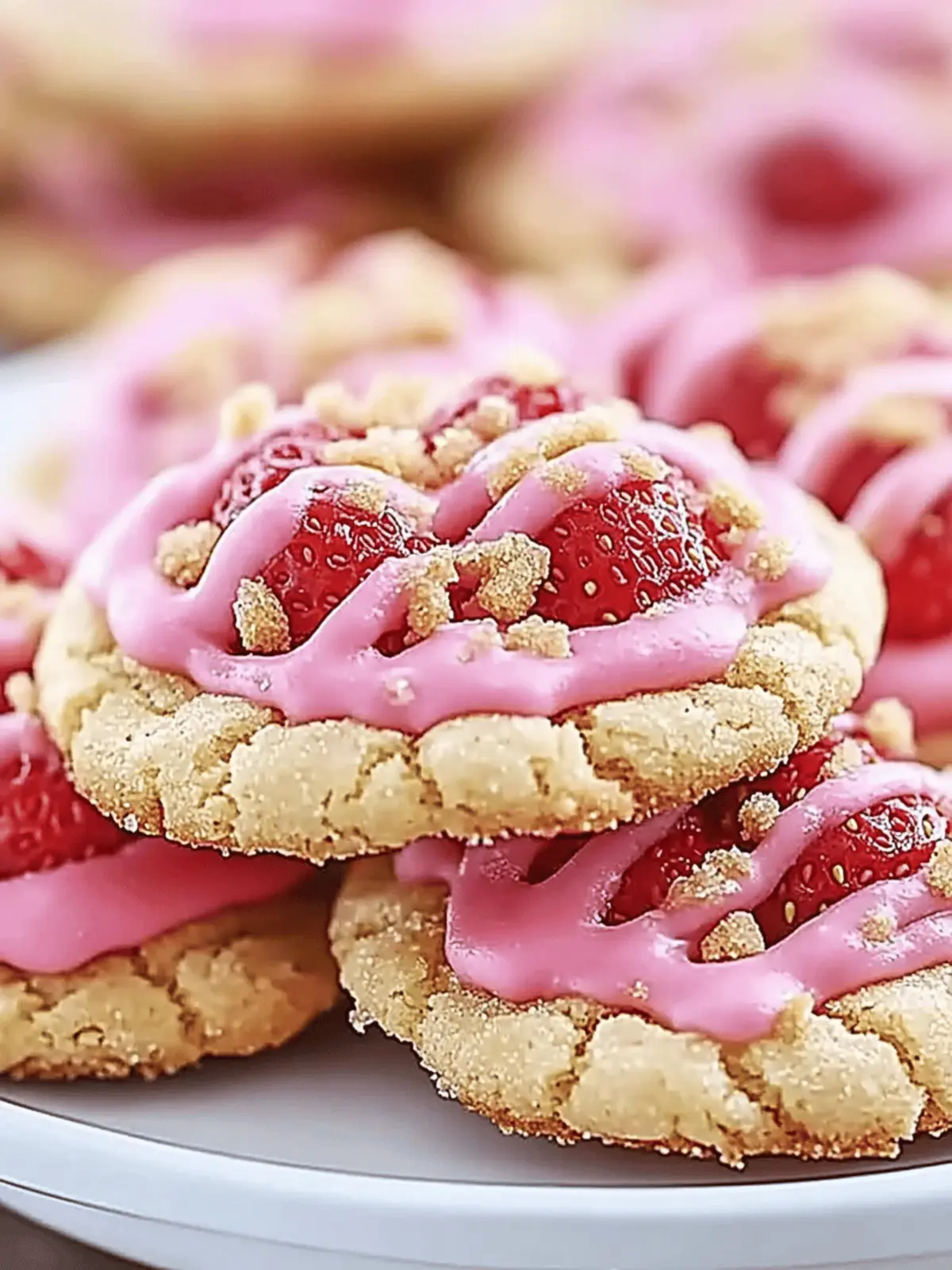 Strawberry Crunch Cookies