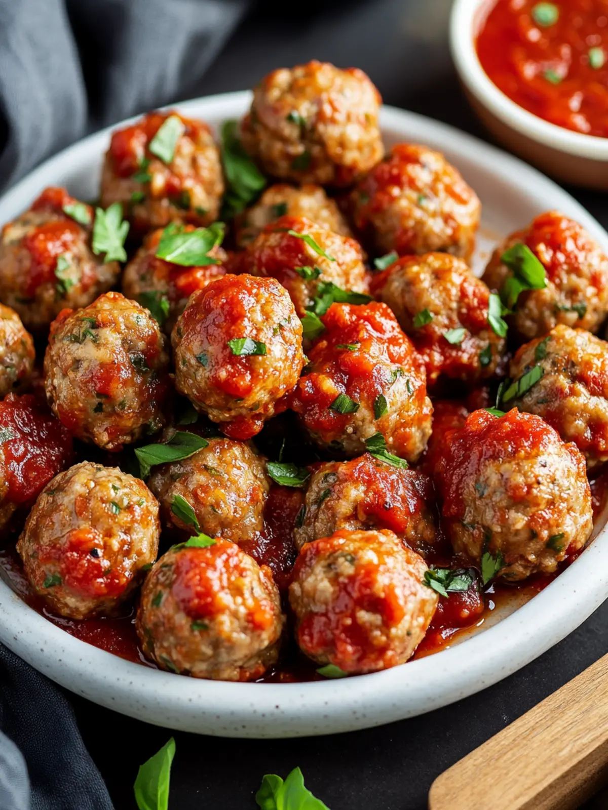Savory Mini Meatballs with Marinara Sauce You ll Crave 4 Mini Meatballs with Marinara Sauce