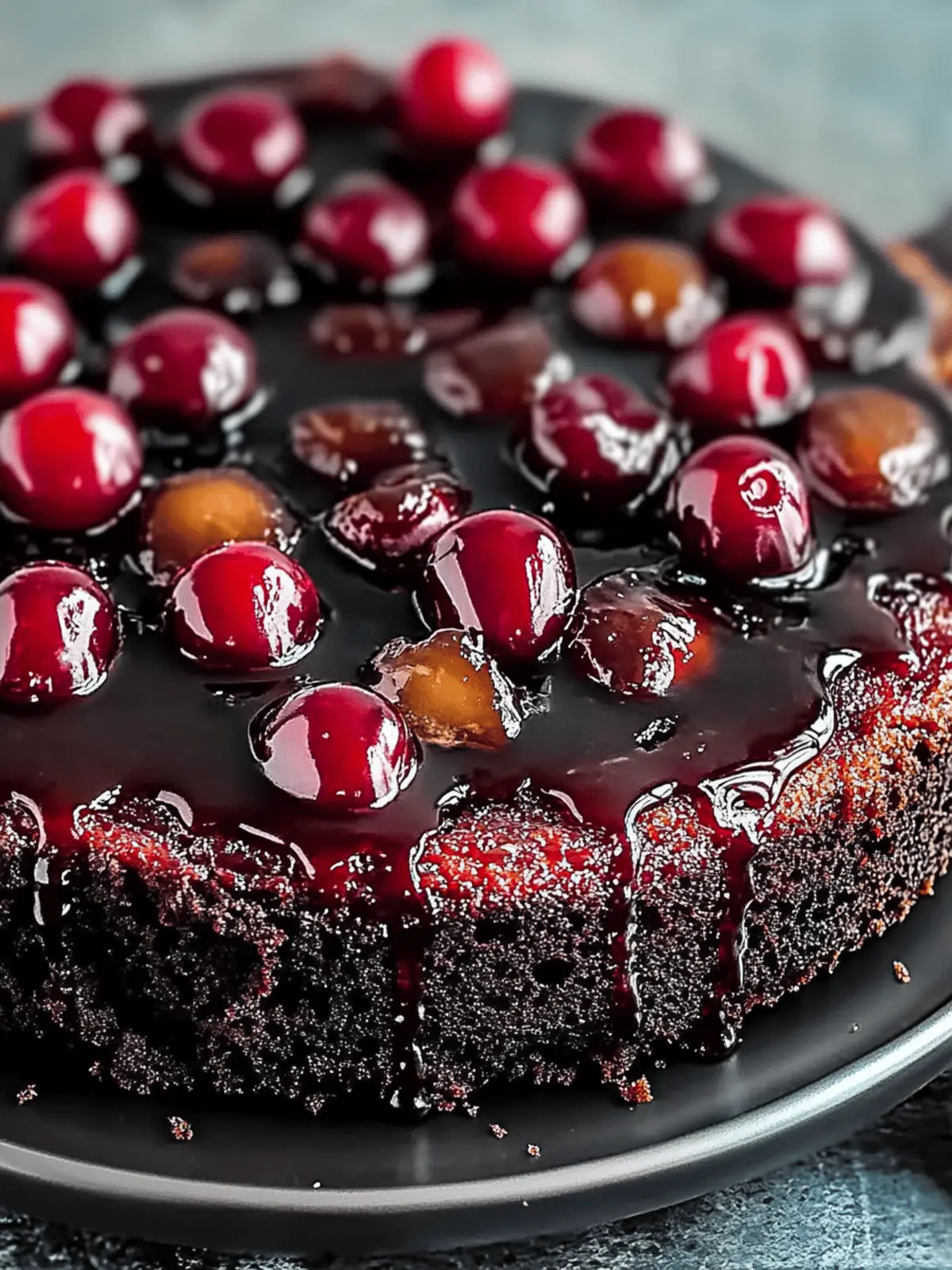 Chocolate Cherry Upside Down Cake: Irresistibly Indulgent Delight 3 Chocolate Cherry Upside Down Cake