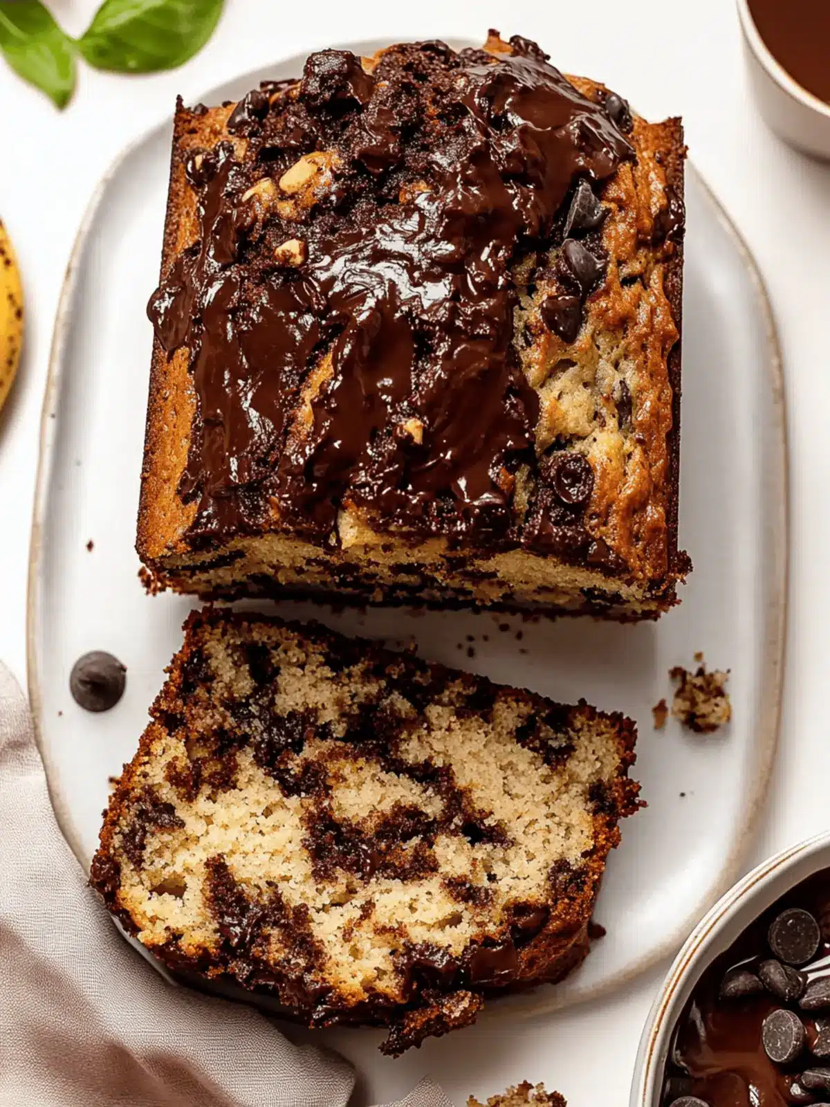 Moist Chocolate Chip Banana Bread with a Vegan Twist 3 Chocolate Chip Banana Bread