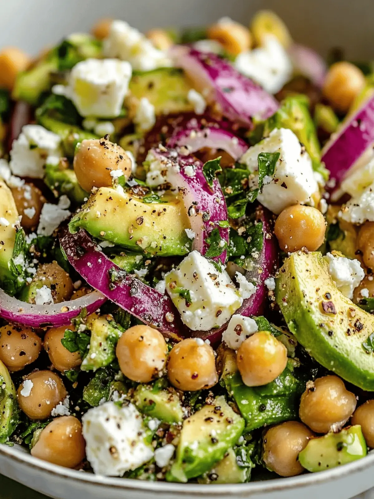Chickpea Feta Avocado Salad: Quick, Healthy, and Delicious! 2 Chickpea Feta Avocado Salad